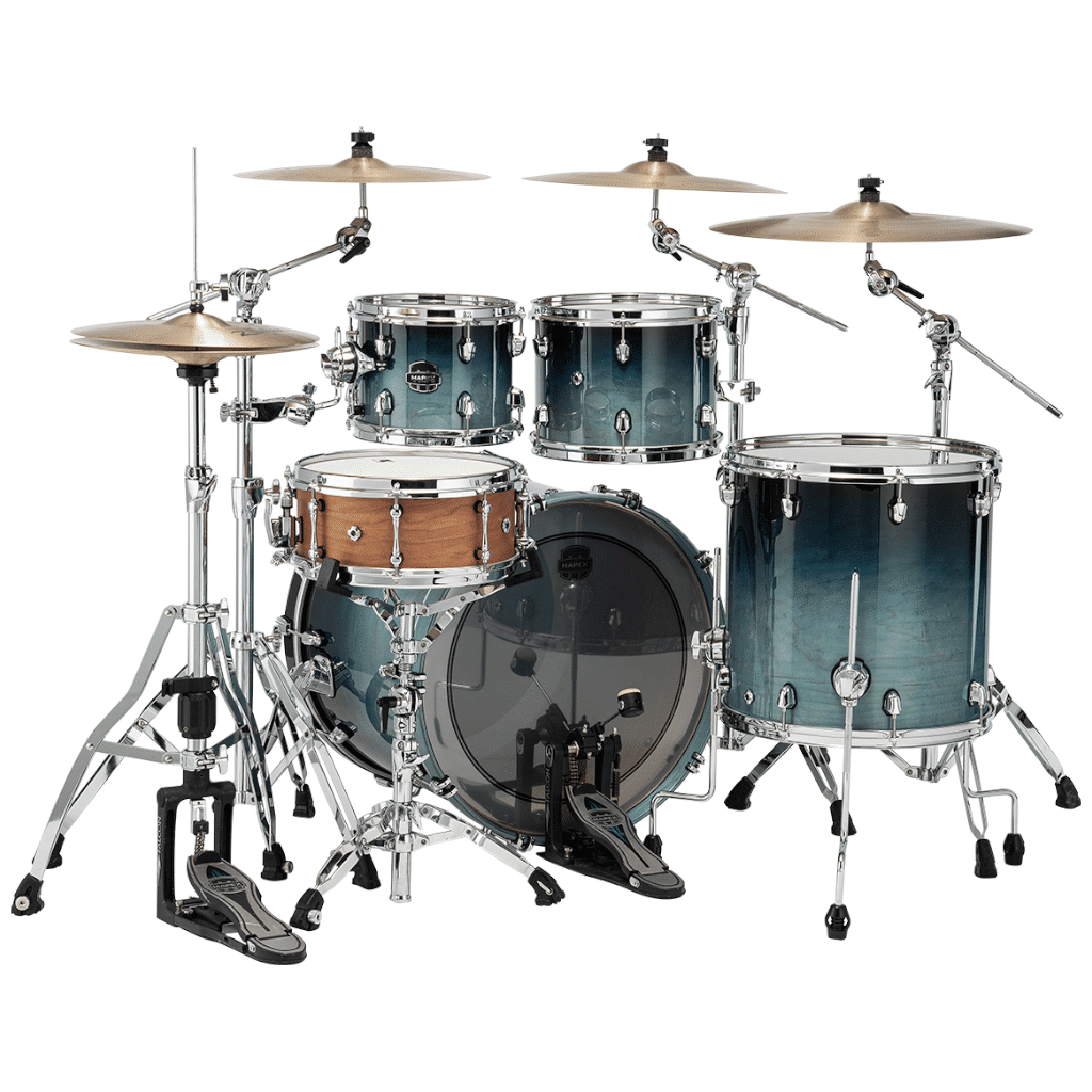 Mapex SATURN 4-Piece Rock Drum Kit – Teal Blue Fade