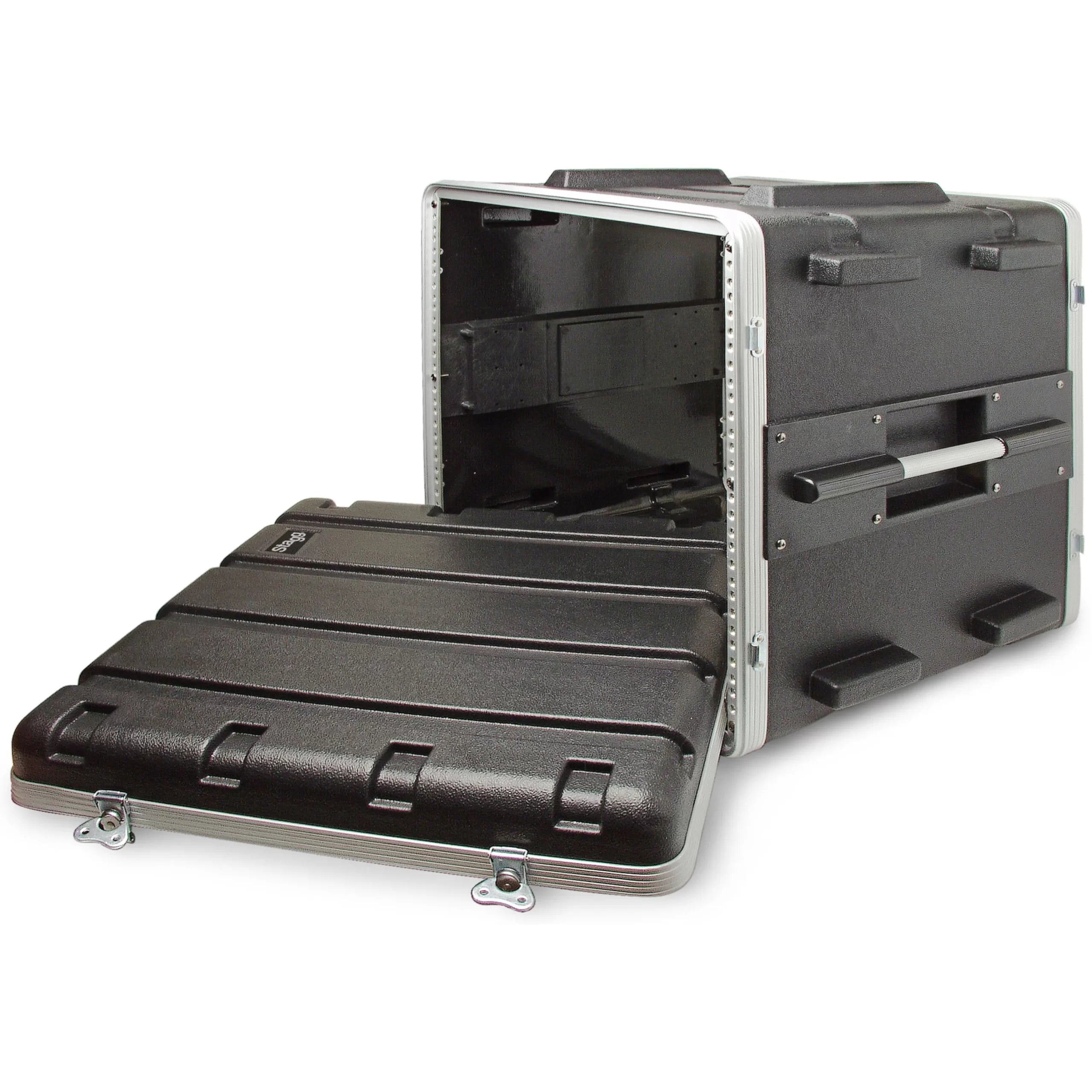 Stagg ABS-8U Case for 8-Unit Rack - Black Finish