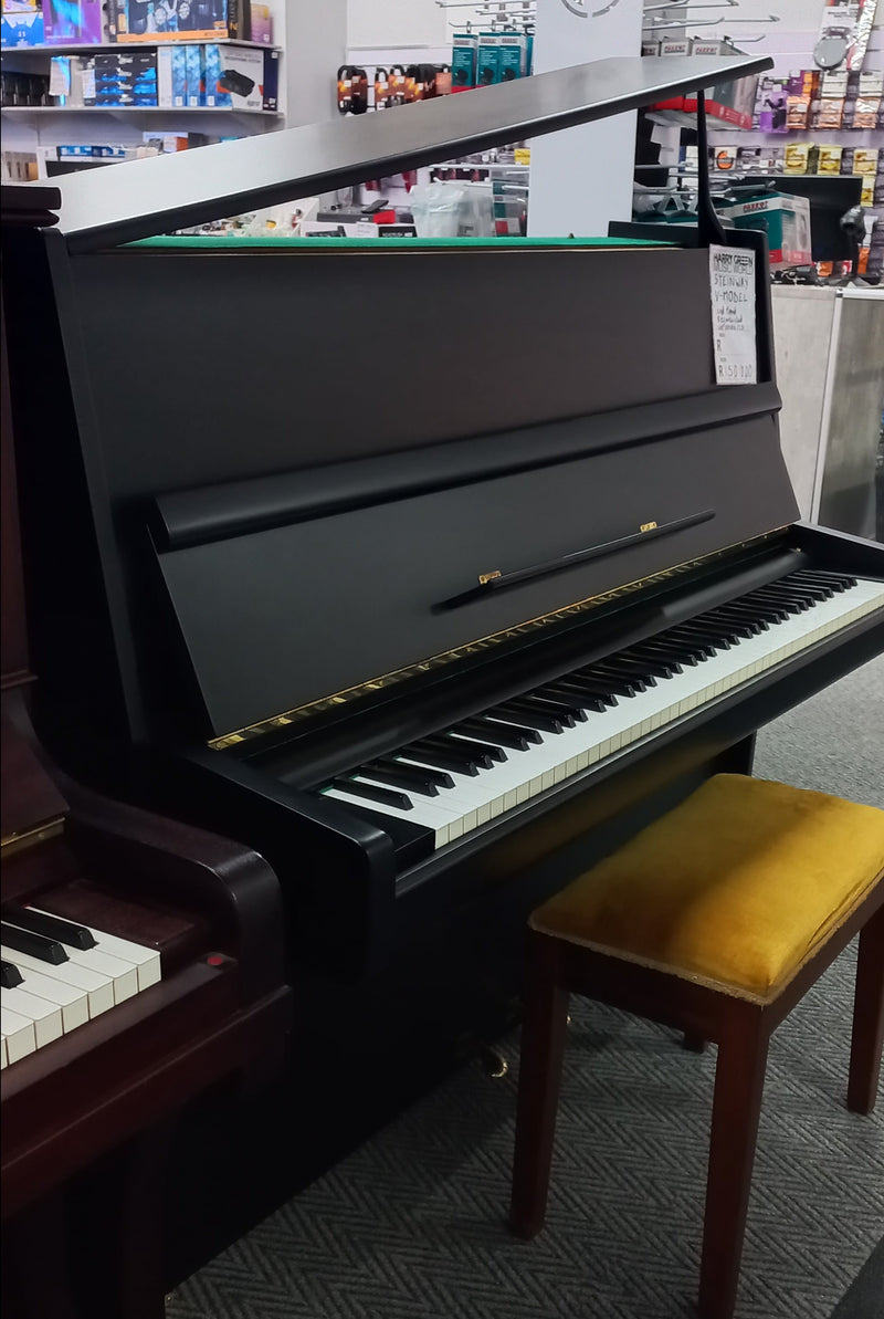 STEINWAY V-MODEL FULLY REFURBISHED UPRIGHT PIANO - SECOND HAND