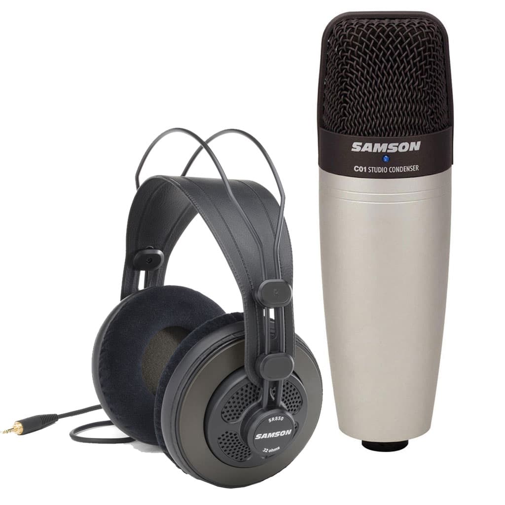 Samson CO1850 Bundle C01 Mic with SR850 Headphones