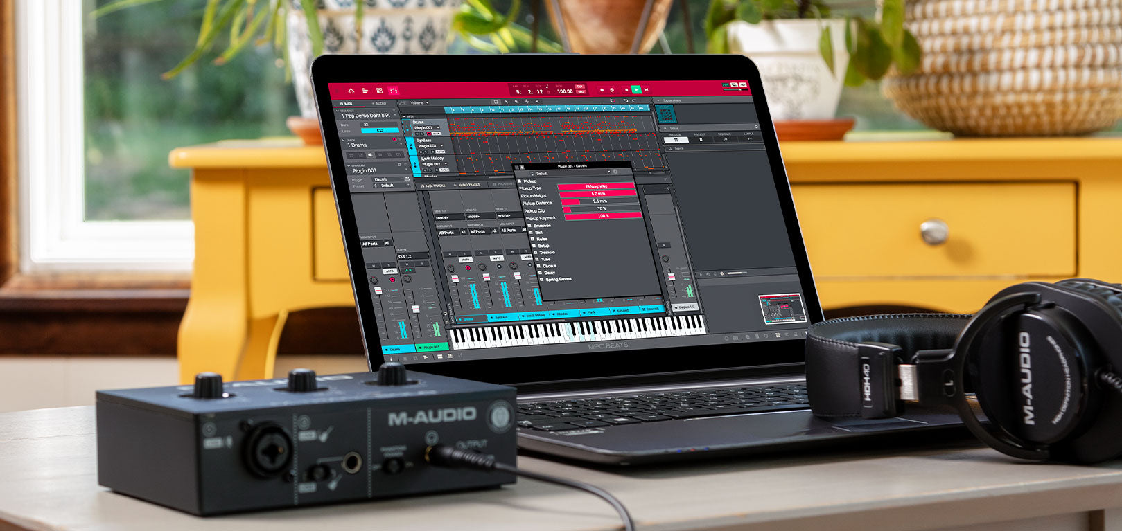 M-Audio M-Track Solo USB Audio Interface – 48kHz 2-Channel Recording with Crystal™ Preamps