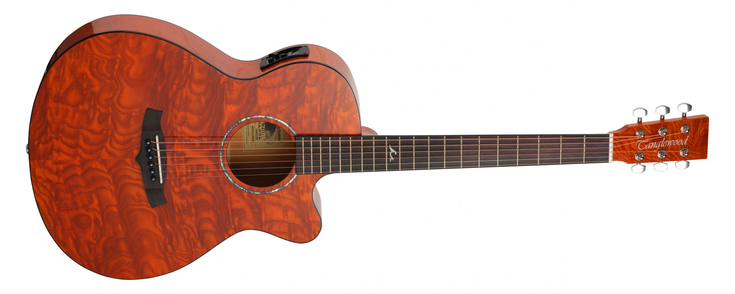 Tanglewood Azure TA4CEHN Superfolk - Through Honey Gloss W/Bag