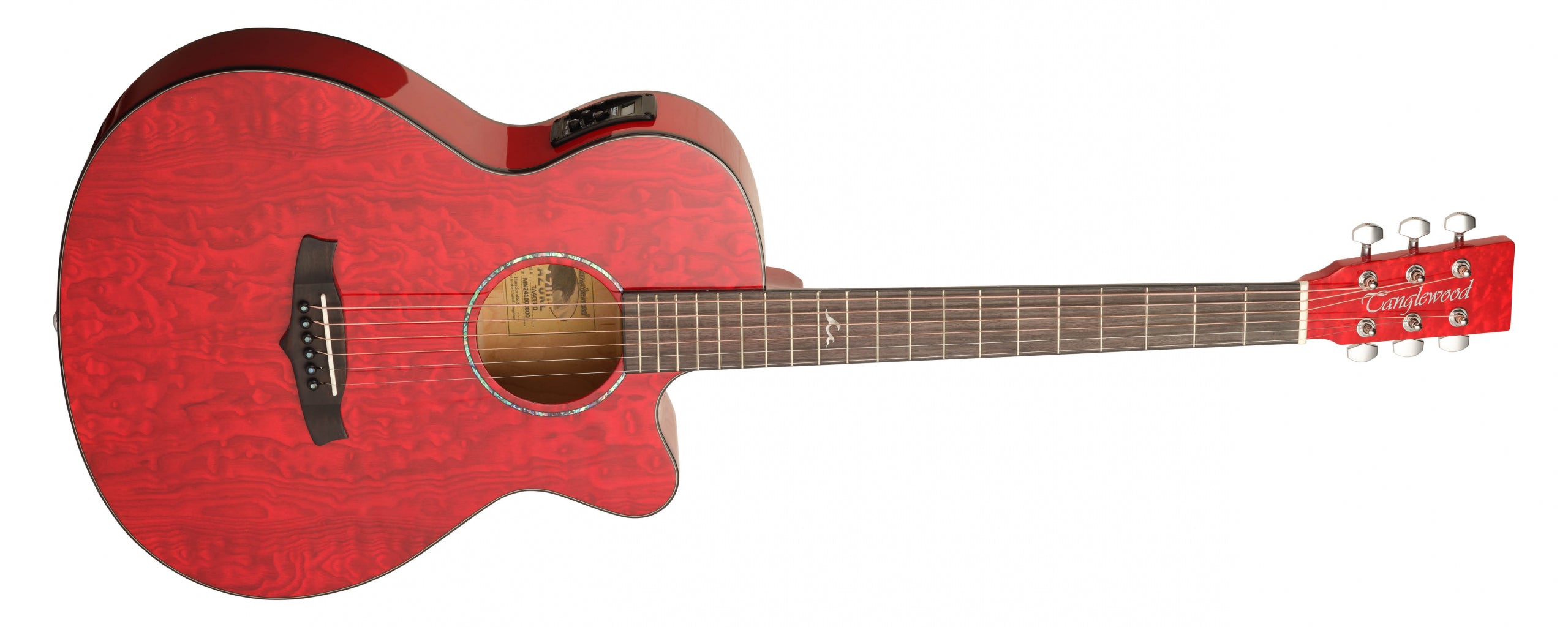 Tanglewood Azure TA4CERD Superfolk - Through Red Gloss W/Bag