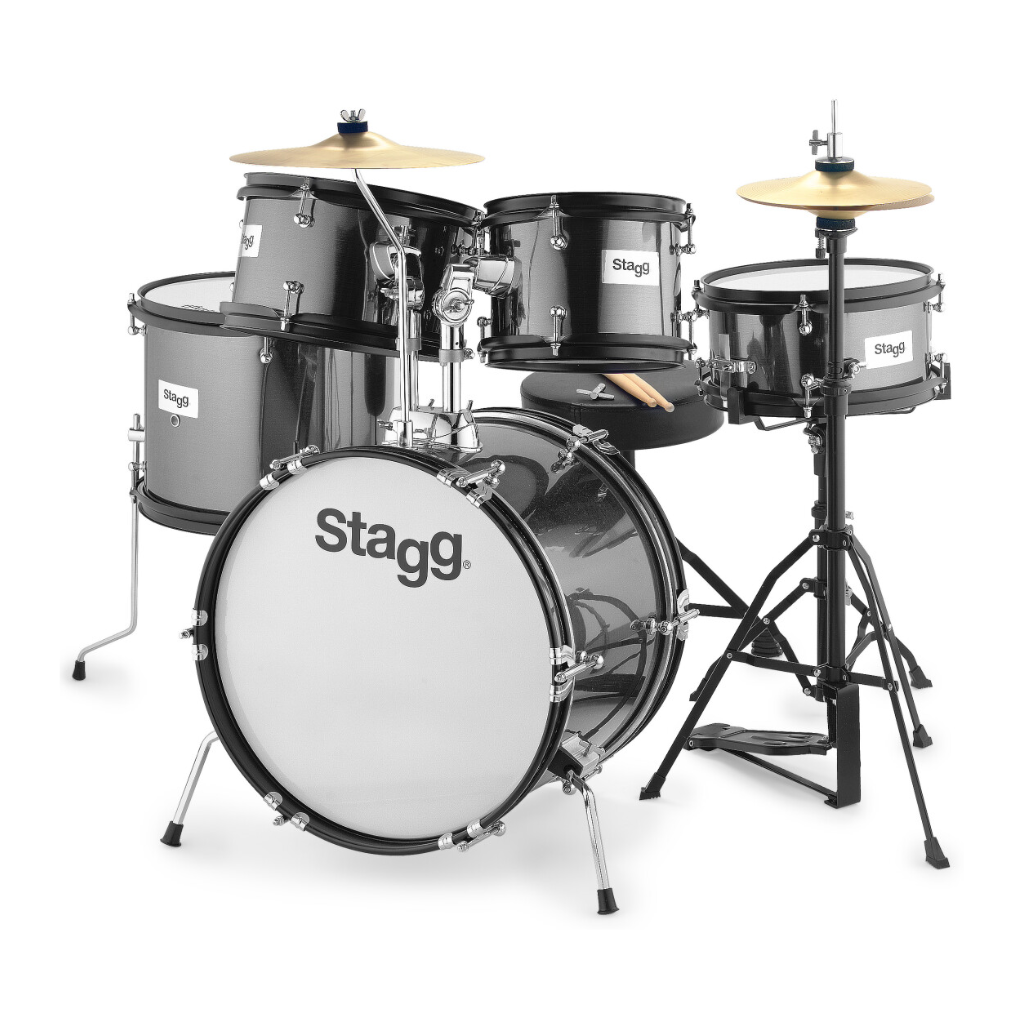 Stagg TIMJR 516 BK 5-Piece Junior Drum Set - Black