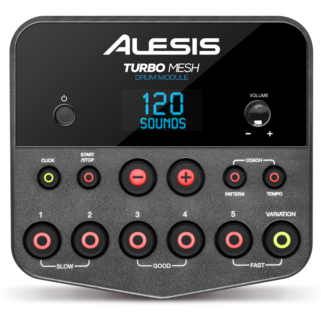 Alesis Turbo Mesh Kit – 7-Piece Electronic Drum Kit with Mesh Heads & Turbo Drum Module