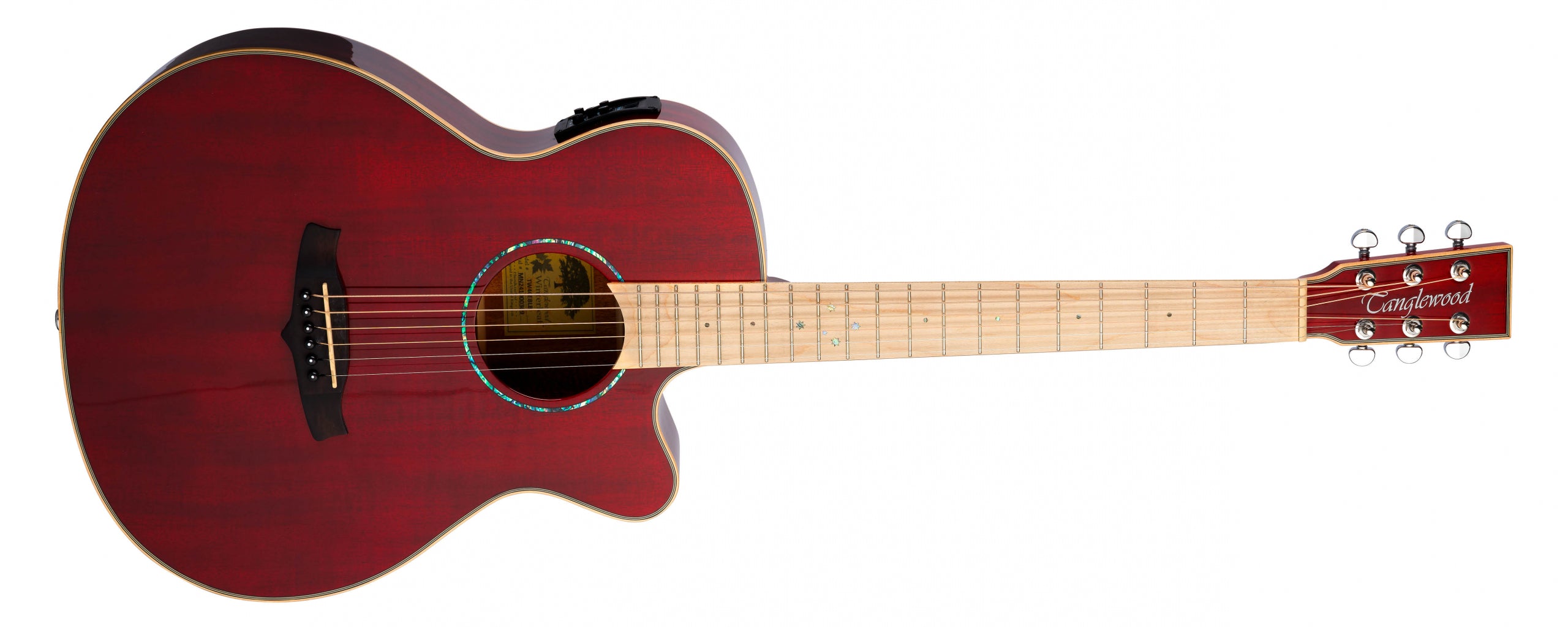 Tanglewood Winterleaf Exotic TWX5CEK Dreadnought Cutaway - Autumn Burst Gloss W/Bag