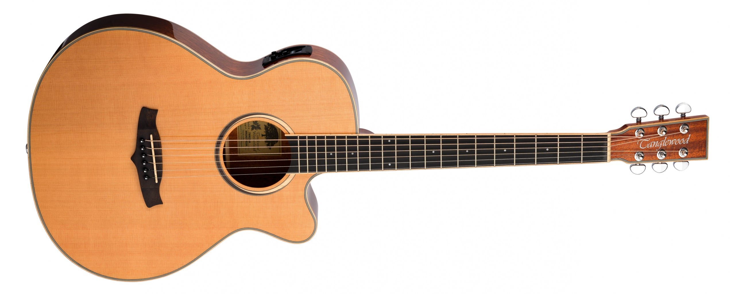 Tanglewood Winterleaf TW4CE Natural Gloss - Solid Cedar Top, Mahogany Back & Sides W/Bag