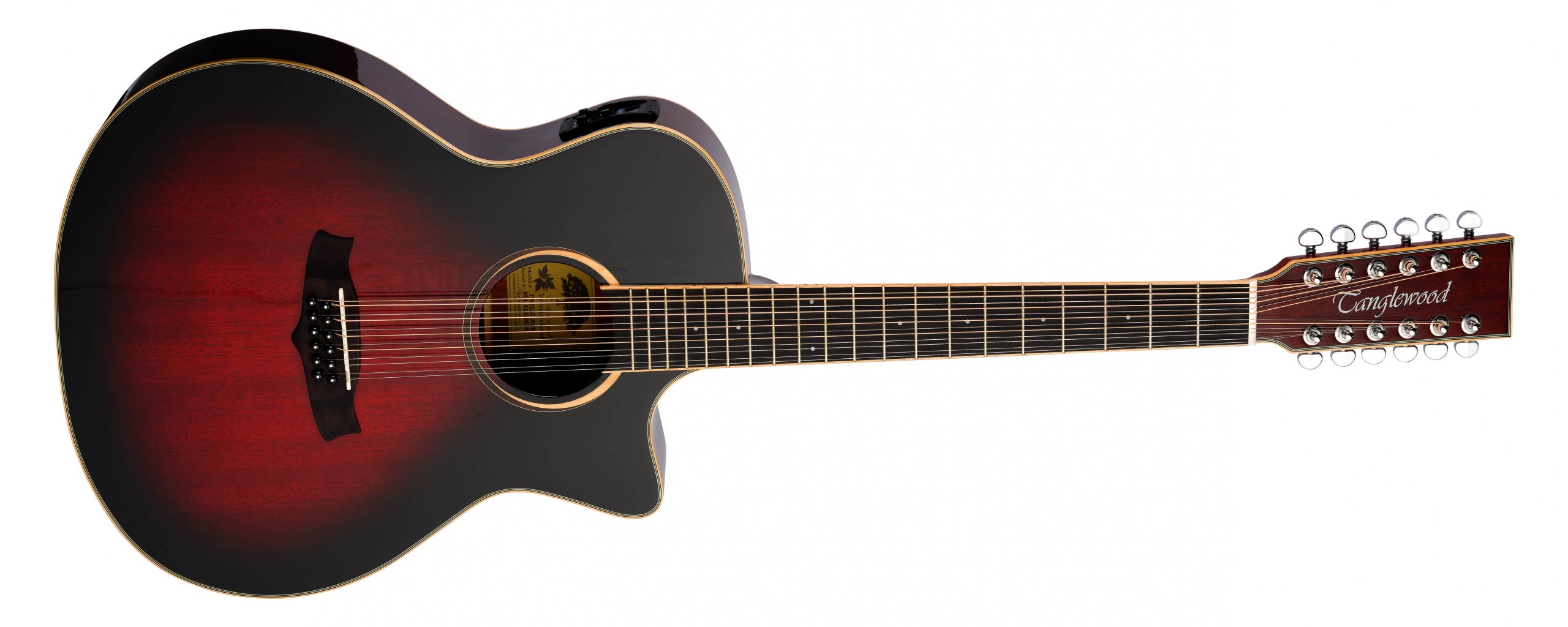 Tanglewood Winterleaf TW612CEAVB 12-String Grand Auditorium - Autumn Vintage Gloss W/Bag