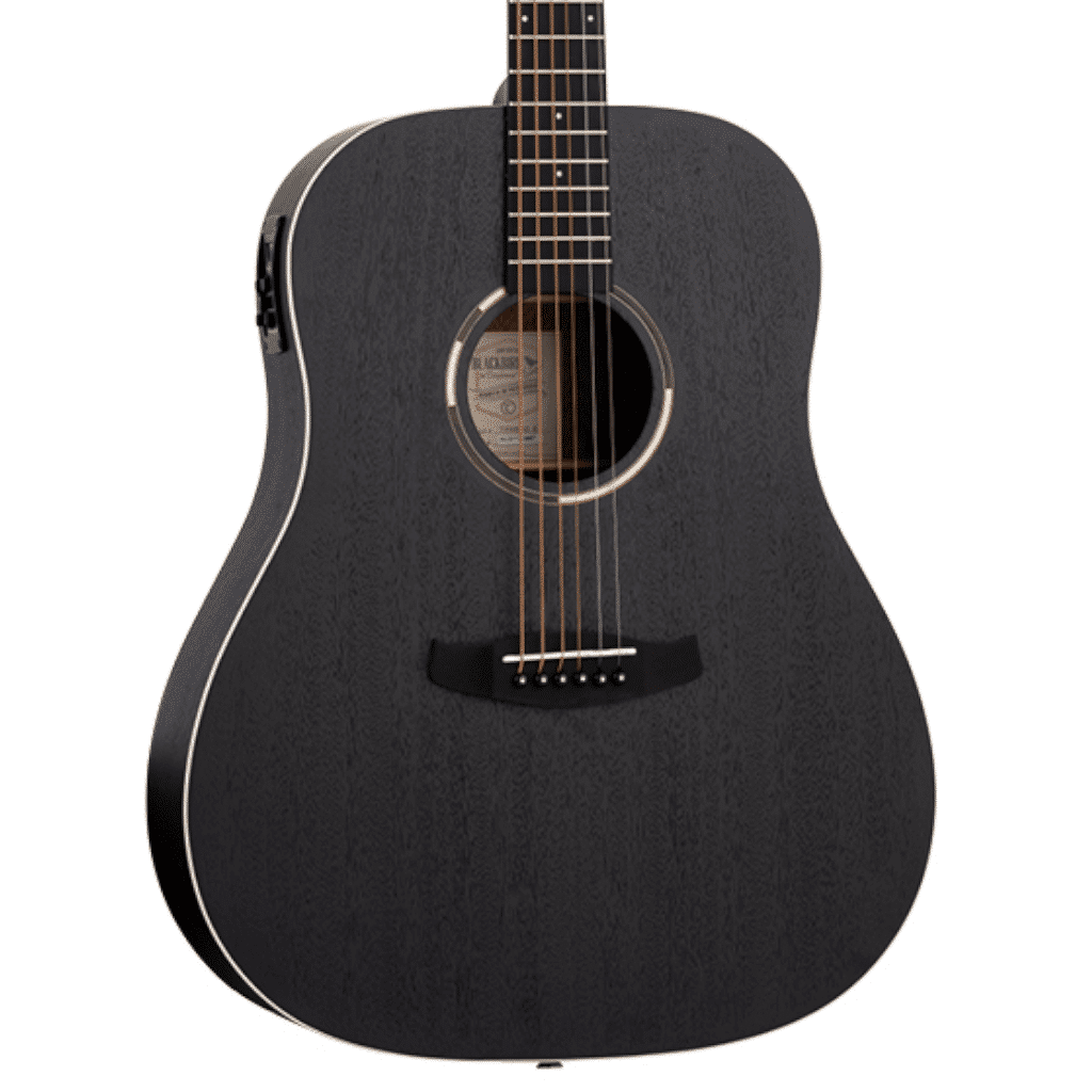 Tanglewood Blackbird TWBBSDE Dreadnought - Smokestack Black Satin W/Bag