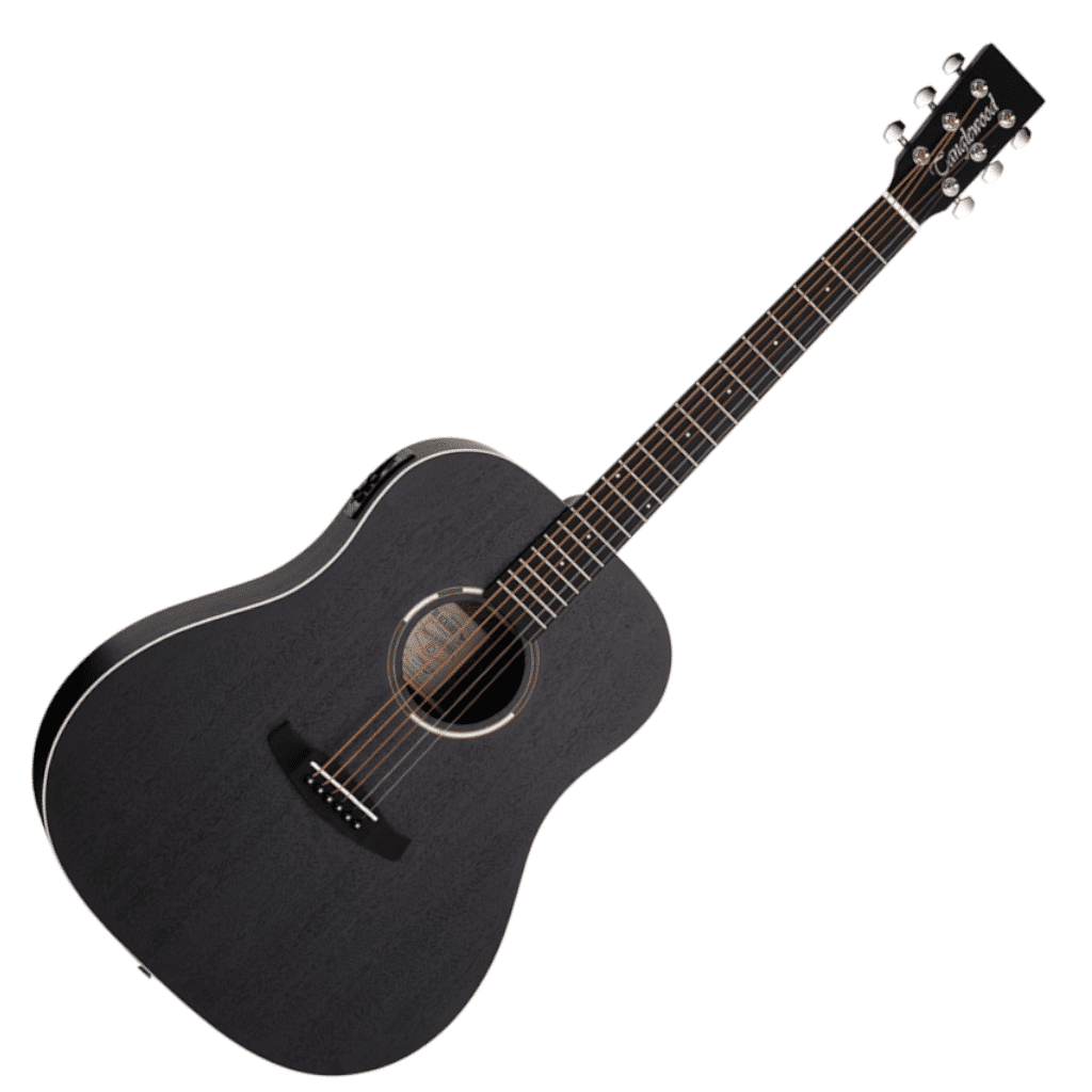 Tanglewood Blackbird TWBBSDE Dreadnought - Smokestack Black Satin W/Bag