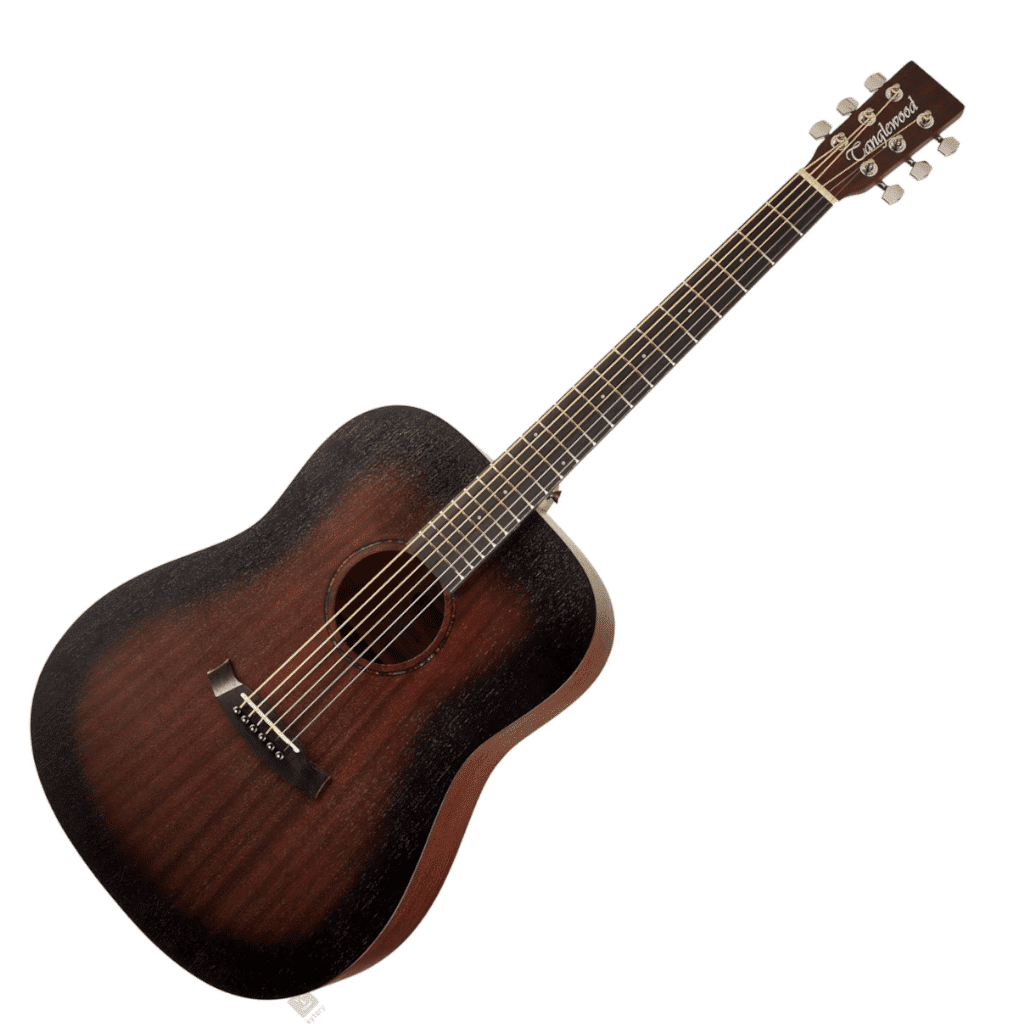 Tanglewood Crossroads TWCRDE Dreadnought - Whiskey Barrel Burst Satin W/Bag