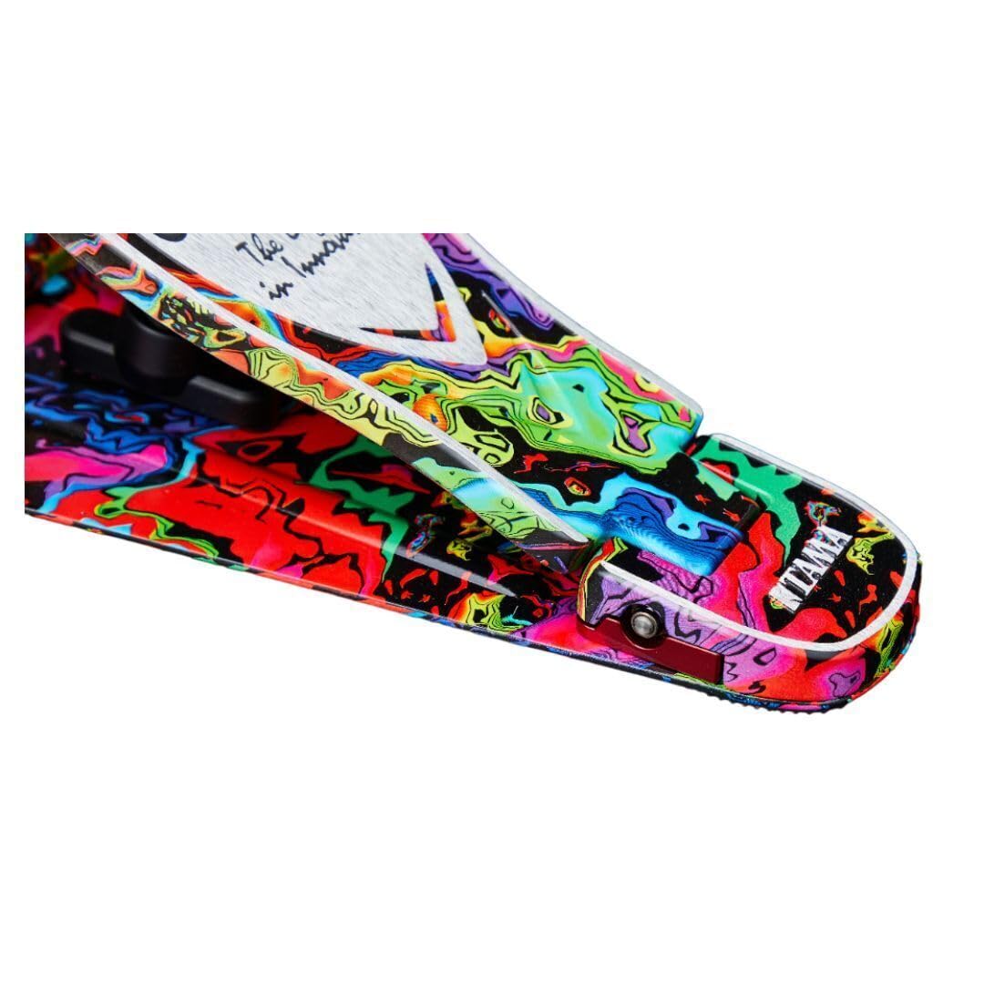 Tama Iron Cobra Power Glide Single Bass Drum Pedal - Psychedelic Rainbow