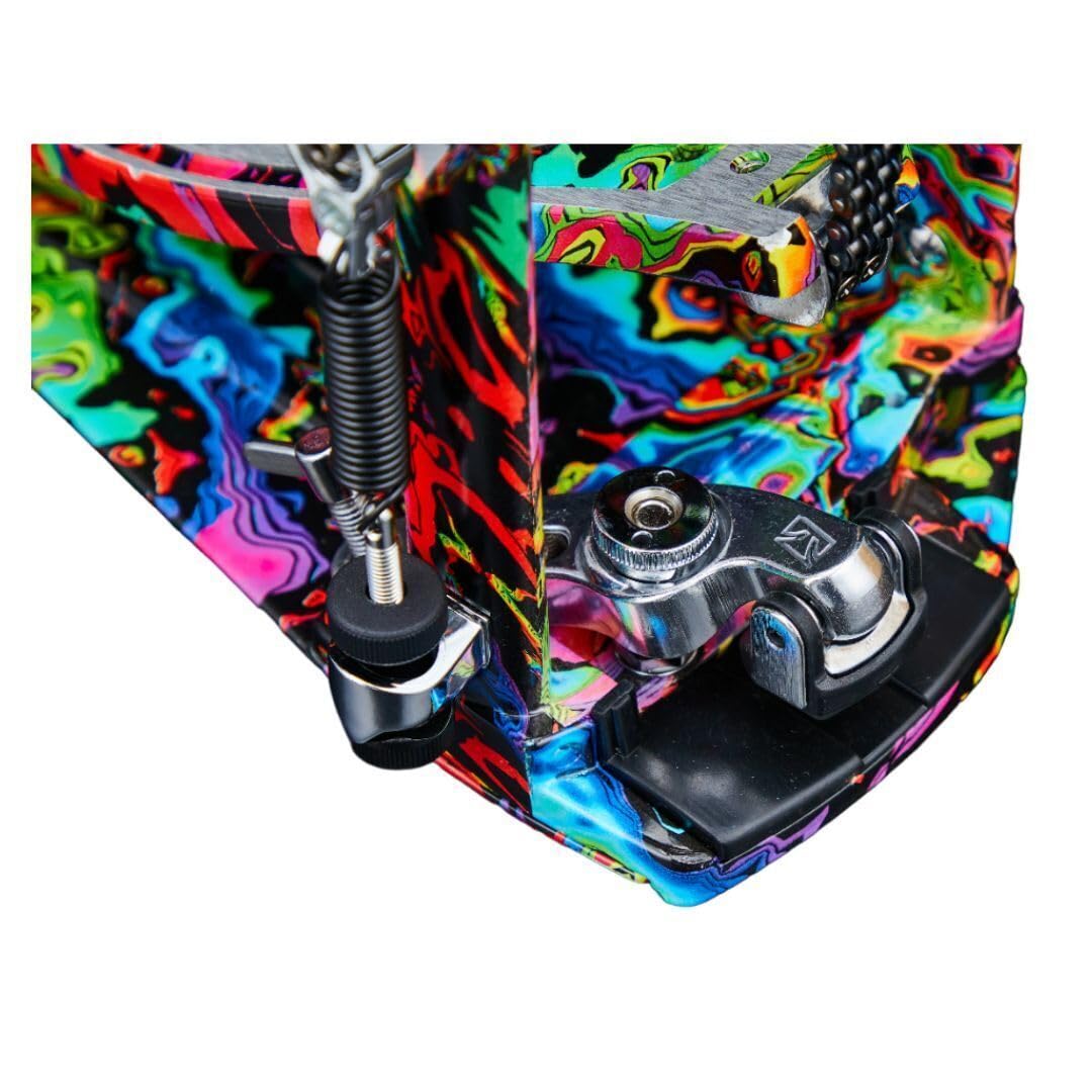 Tama Iron Cobra Power Glide Single Bass Drum Pedal - Psychedelic Rainbow