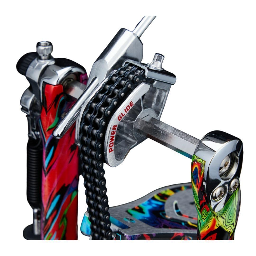 Tama Iron Cobra Power Glide Single Bass Drum Pedal - Psychedelic Rainbow