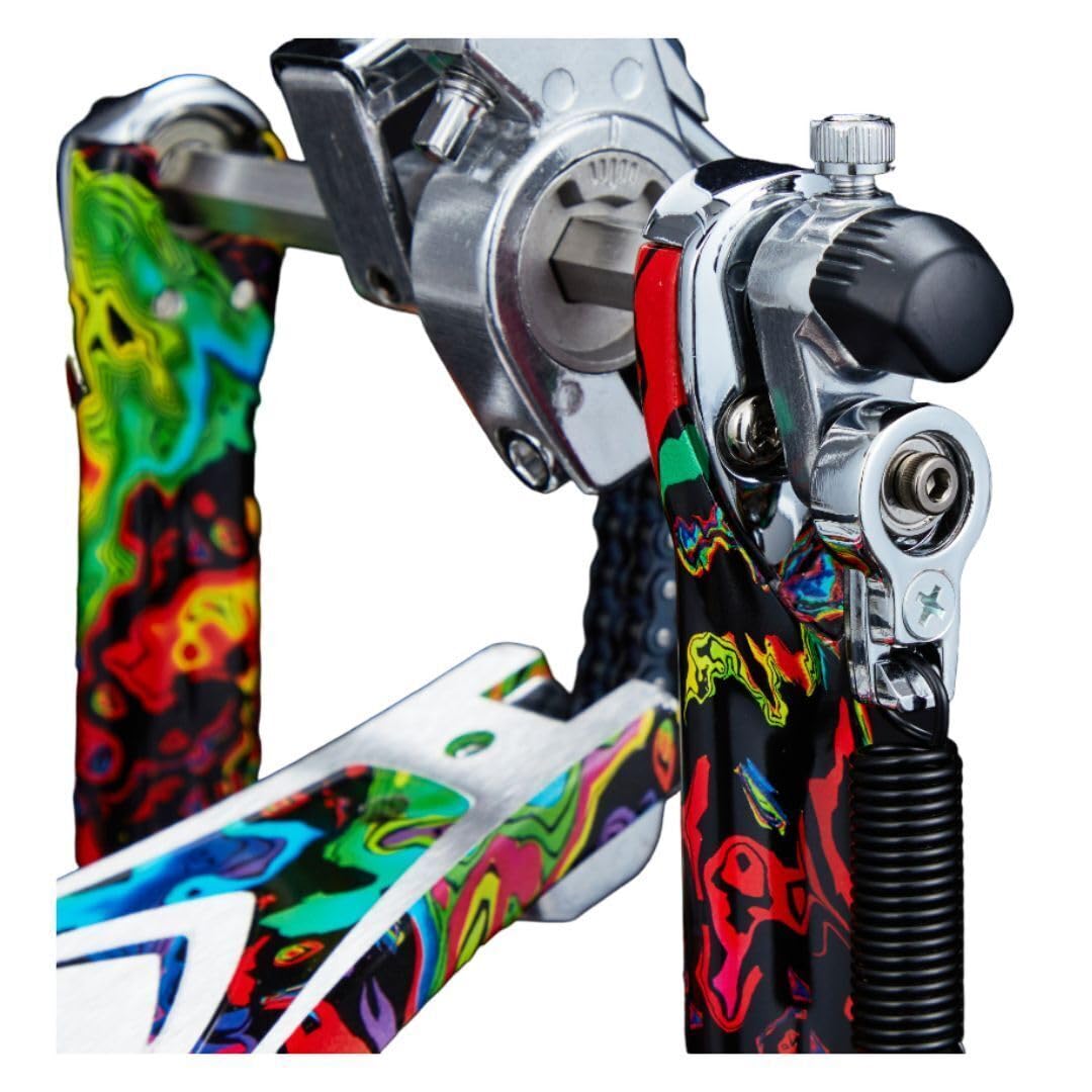 Tama Iron Cobra Power Glide Single Bass Drum Pedal - Psychedelic Rainbow