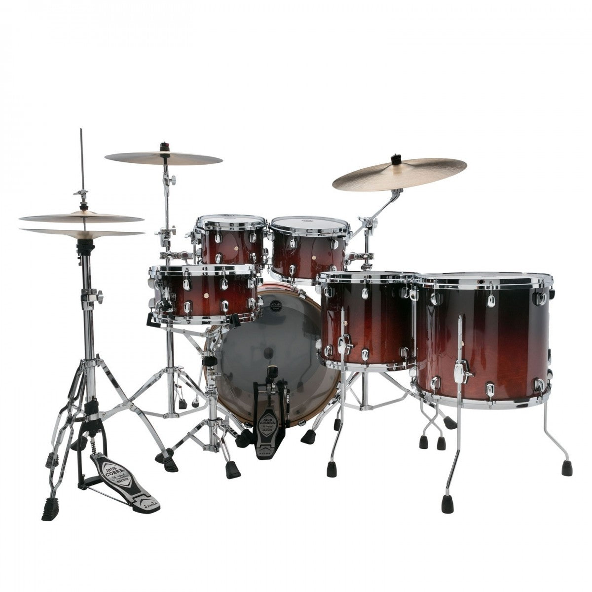 Tama Starclassic Performer MBS52RZS 5-Piece Shell Pack - Dark Cherry Fade