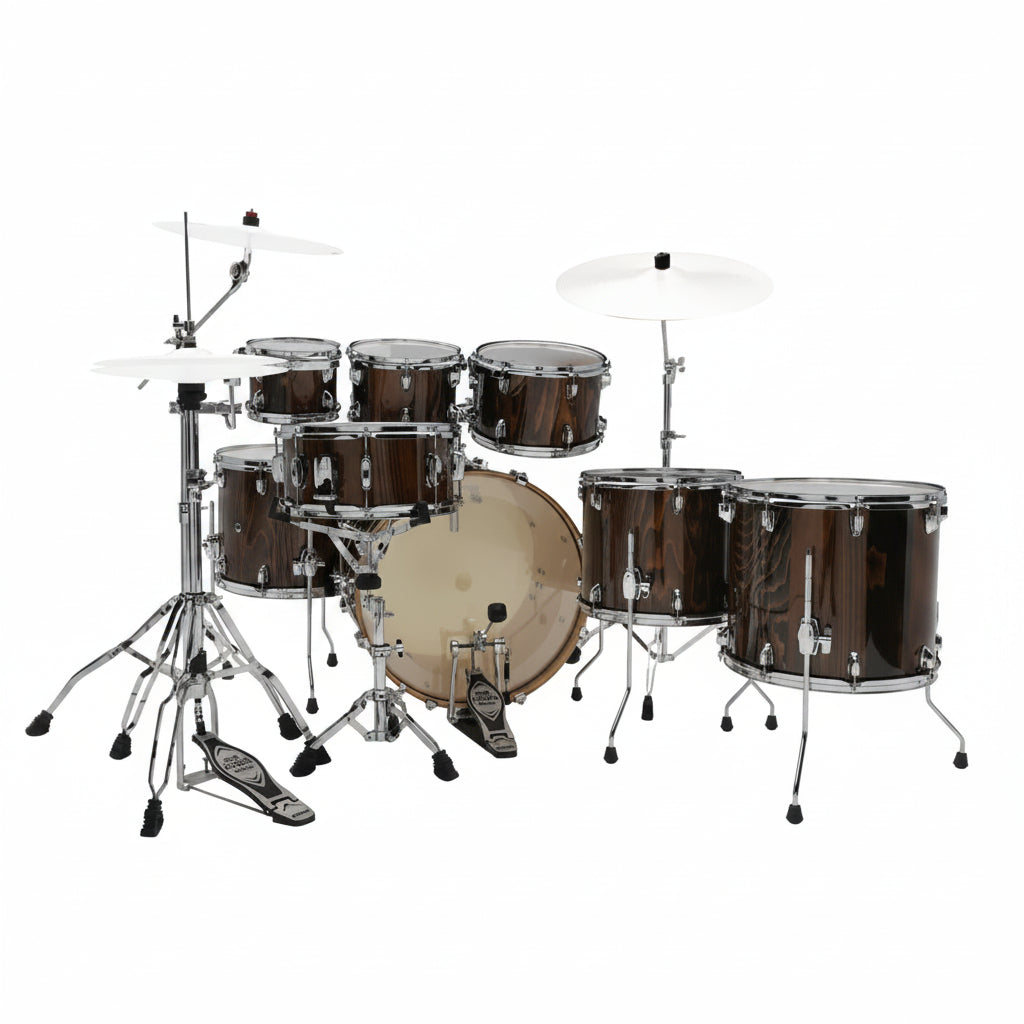 Tama Superstar Classic CL72S 7-Piece Shell Pack with Snare Drum - Gloss Java Lacebark Pine