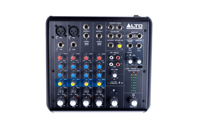 ALTO PROFESSIONAL TRUEMIX 600 6-CHANNEL COMPACT MIXER WITH USB AND BLUETOOTH