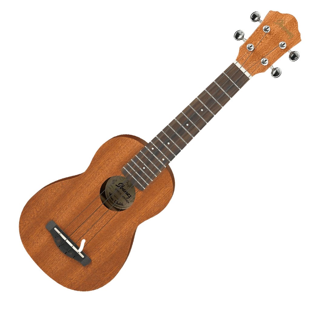 Ibanez UKS10 Soprano Ukulele – Open Pore Natural Finish with Bag