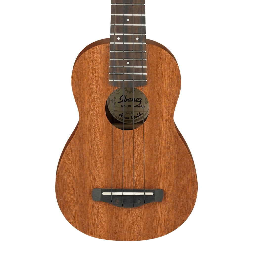 Ibanez UKS10 Soprano Ukulele – Open Pore Natural Finish with Bag