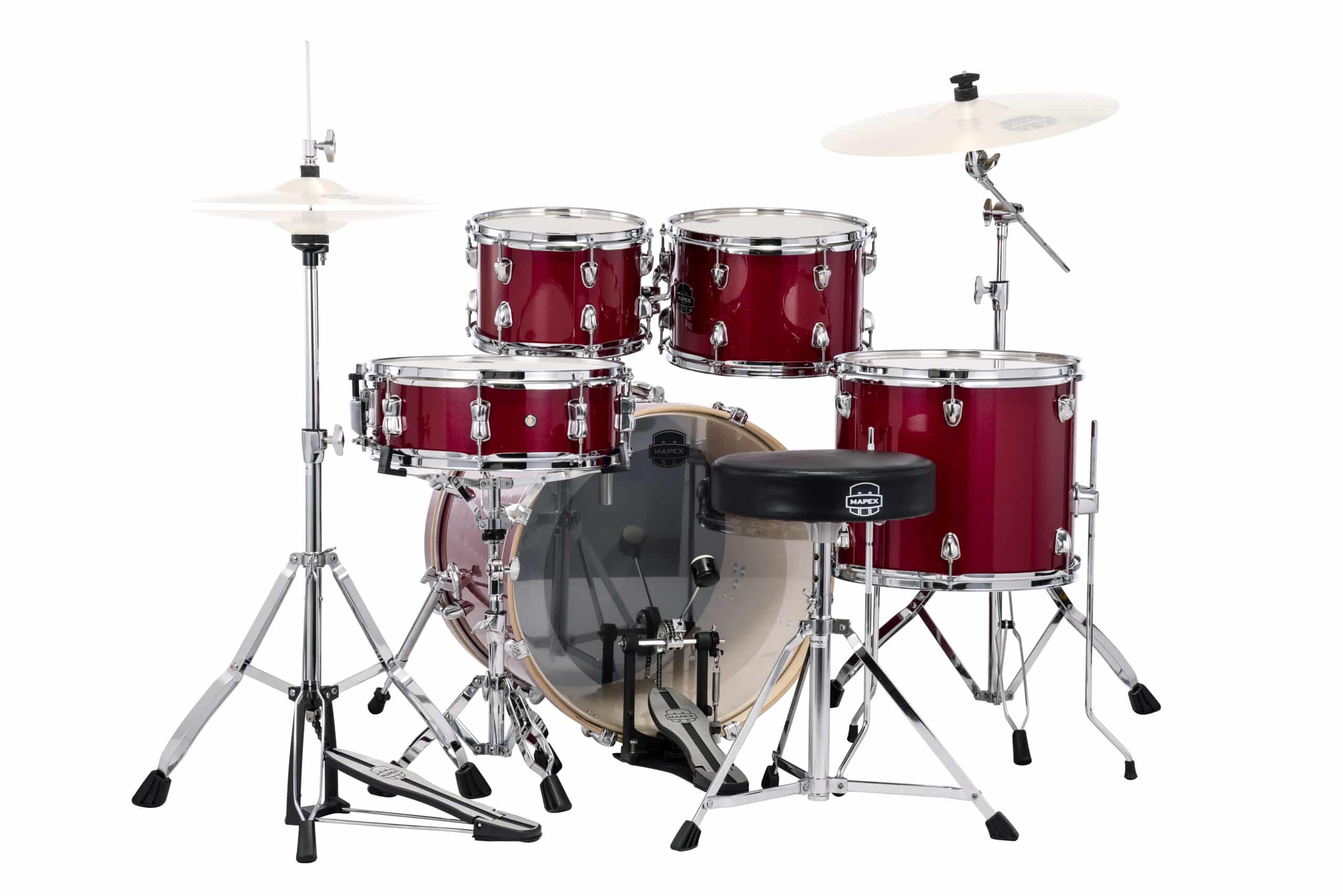 Mapex VE5044FTVM 5-Piece Fusion Drum Kit - Crimson Red Sparkle