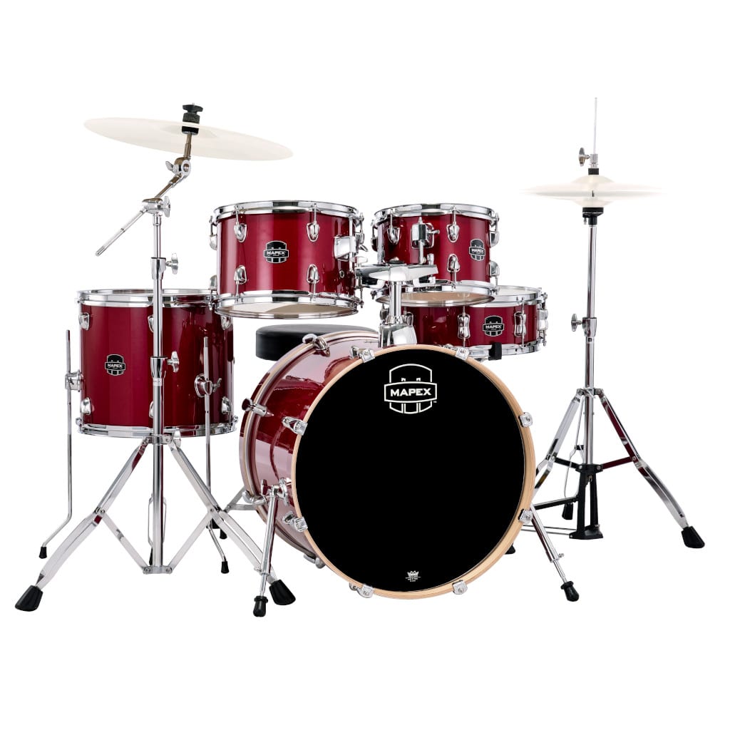 Mapex VE5044FTVM 5-Piece Fusion Drum Kit - Crimson Red Sparkle