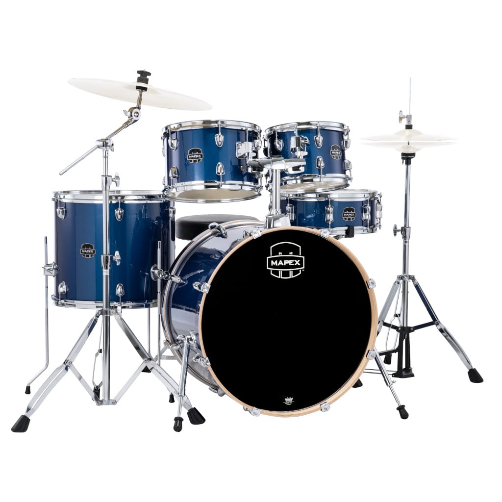 Mapex Venus VE5294FTVI 5-Piece Rock Drum Kit - Blue Sky Sparkle