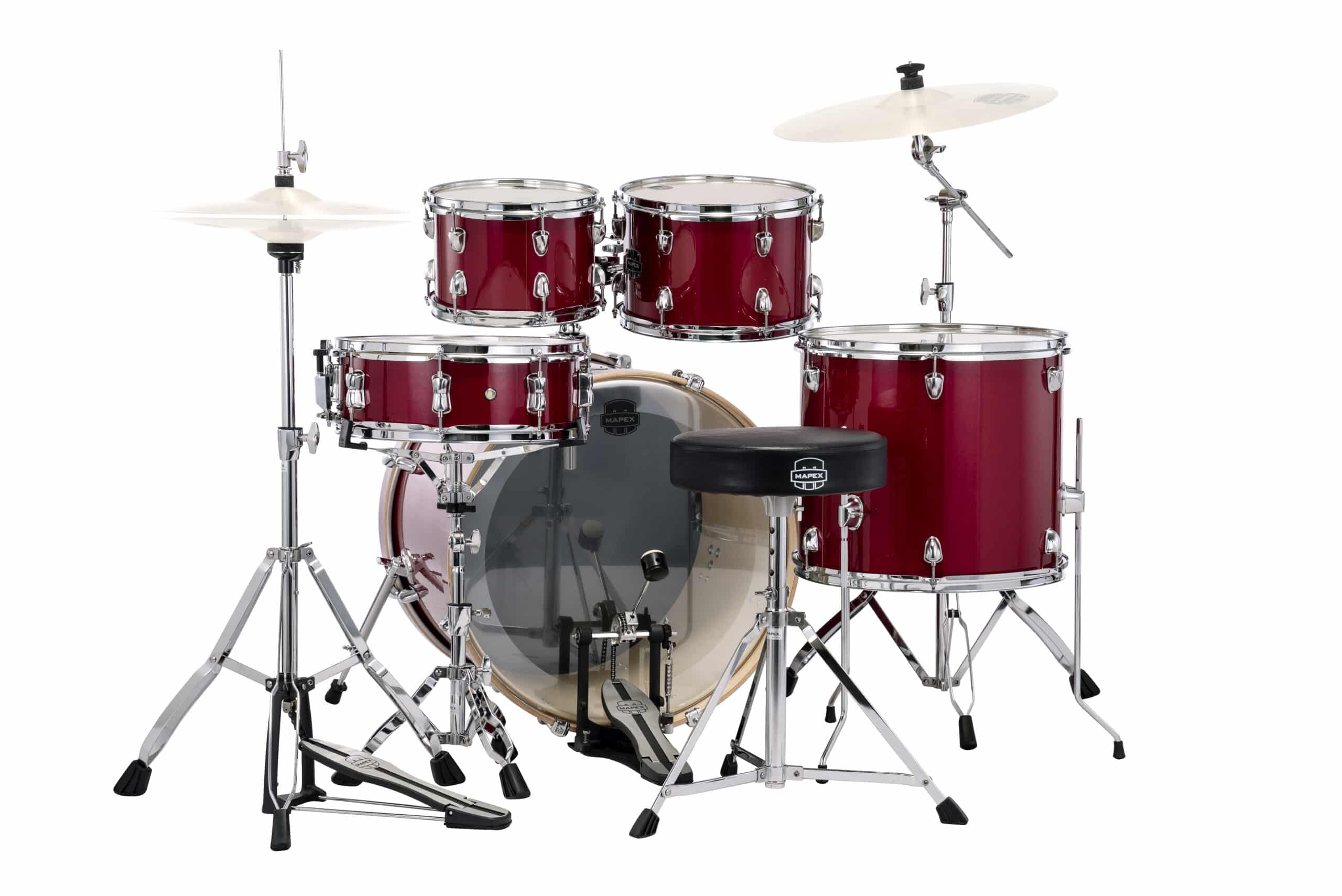 Mapex Venus VE5294FTVM 5-Piece Rock Drum Kit - Crimson Red Sparkle