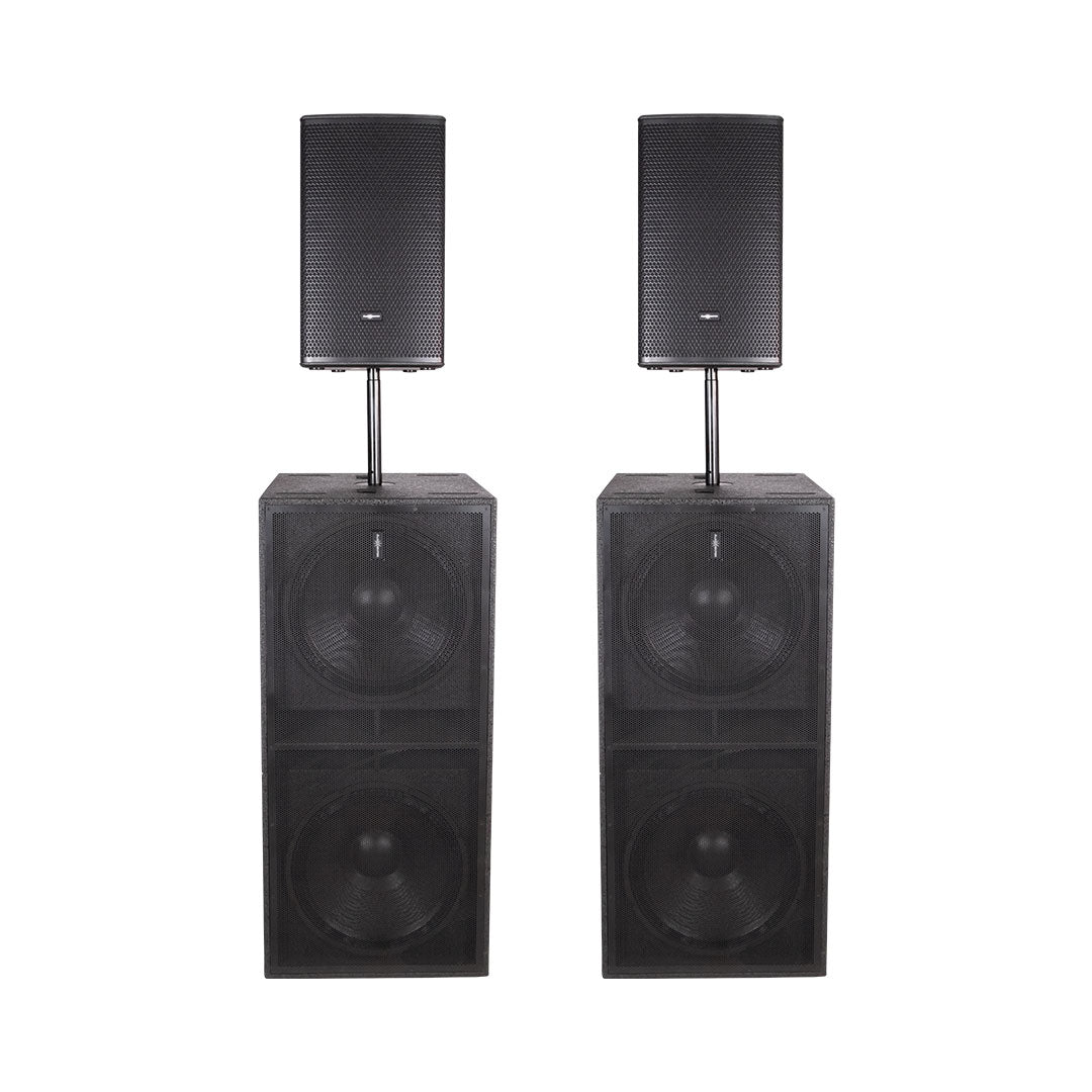 Audiocenter Gig Rig 3 – 3-Way Active Combo Sound System