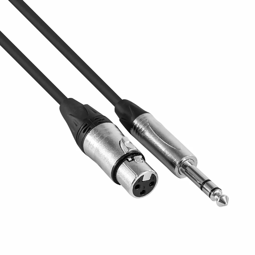 Hybrid XLR Female to 1/4″ Stereo Jack Cable (5m) - SIG-BAL-X(F)-J(S)-5M
