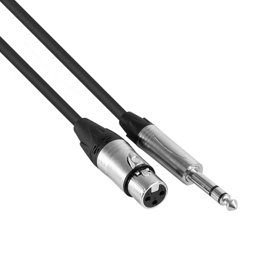 Hybrid XLR Female to 1/4″ Stereo Jack Cable (10m) - SIG-BAL-X(F)-J(S)-10M