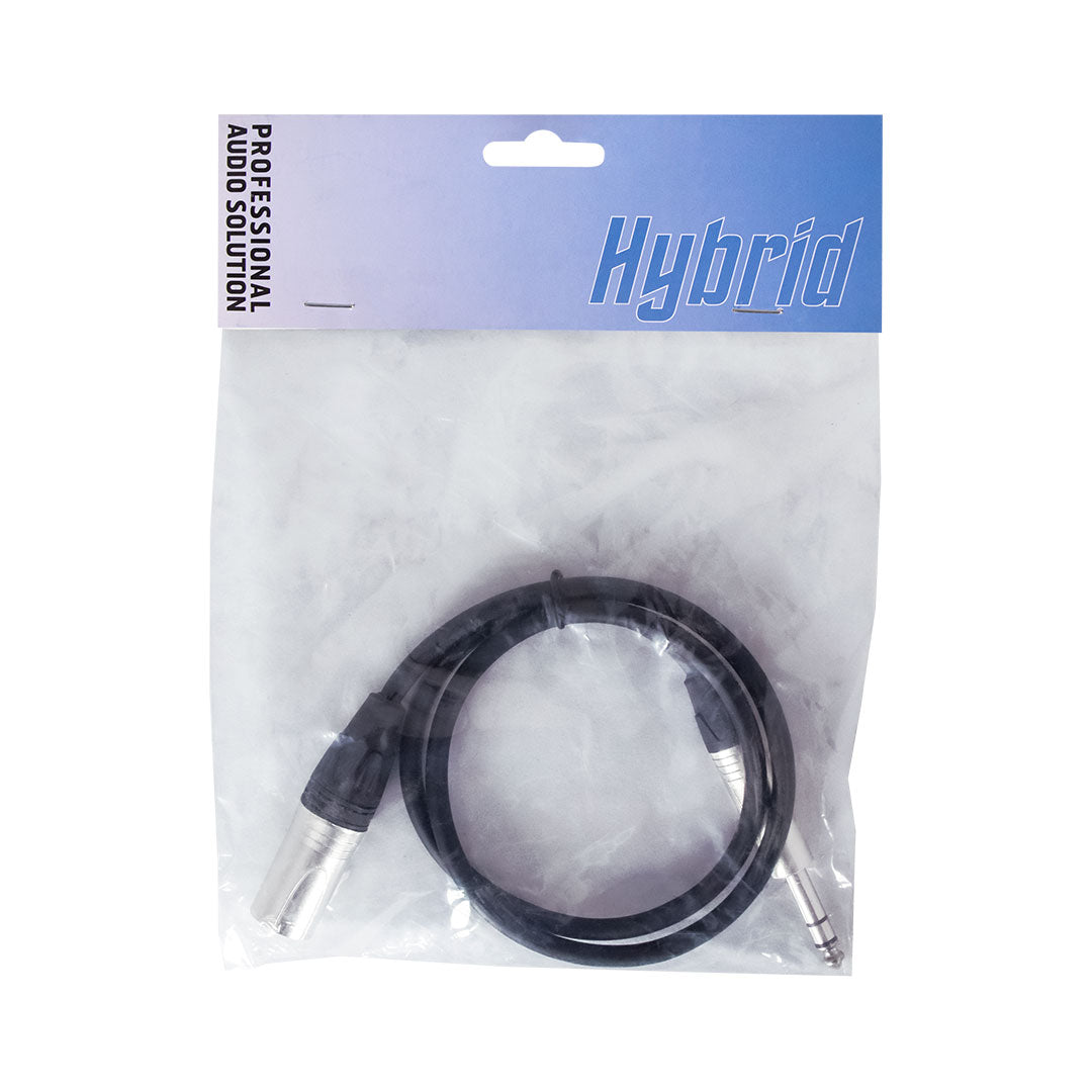 Hybrid XLR Male to 1/4″ Stereo Jack Balanced Audio Cable (0.8m) – SIG-BAL-X(M)-J(S)-0.8M