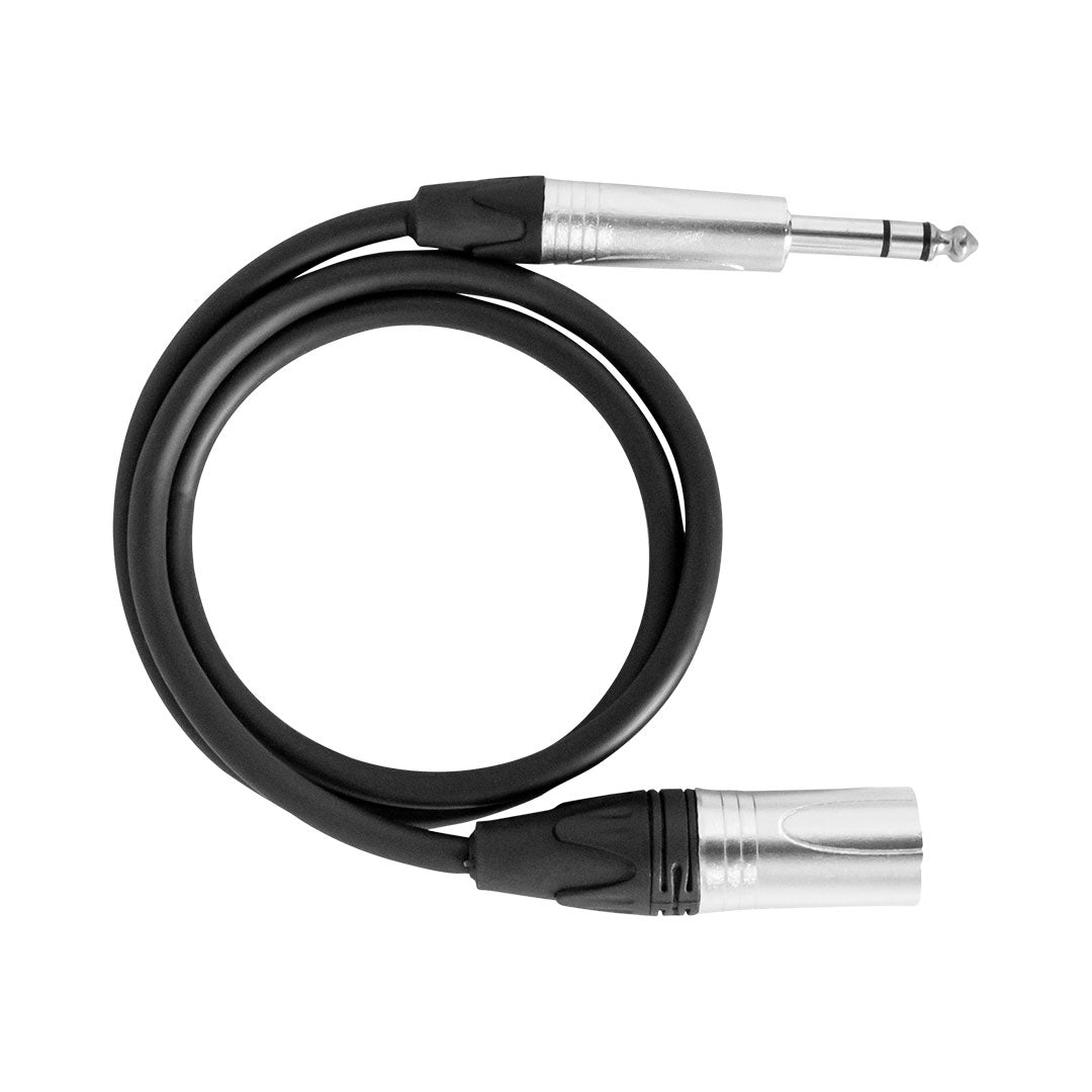 Hybrid XLR Male to 1/4″ Stereo Jack Balanced Audio Cable (0.8m) – SIG-BAL-X(M)-J(S)-0.8M