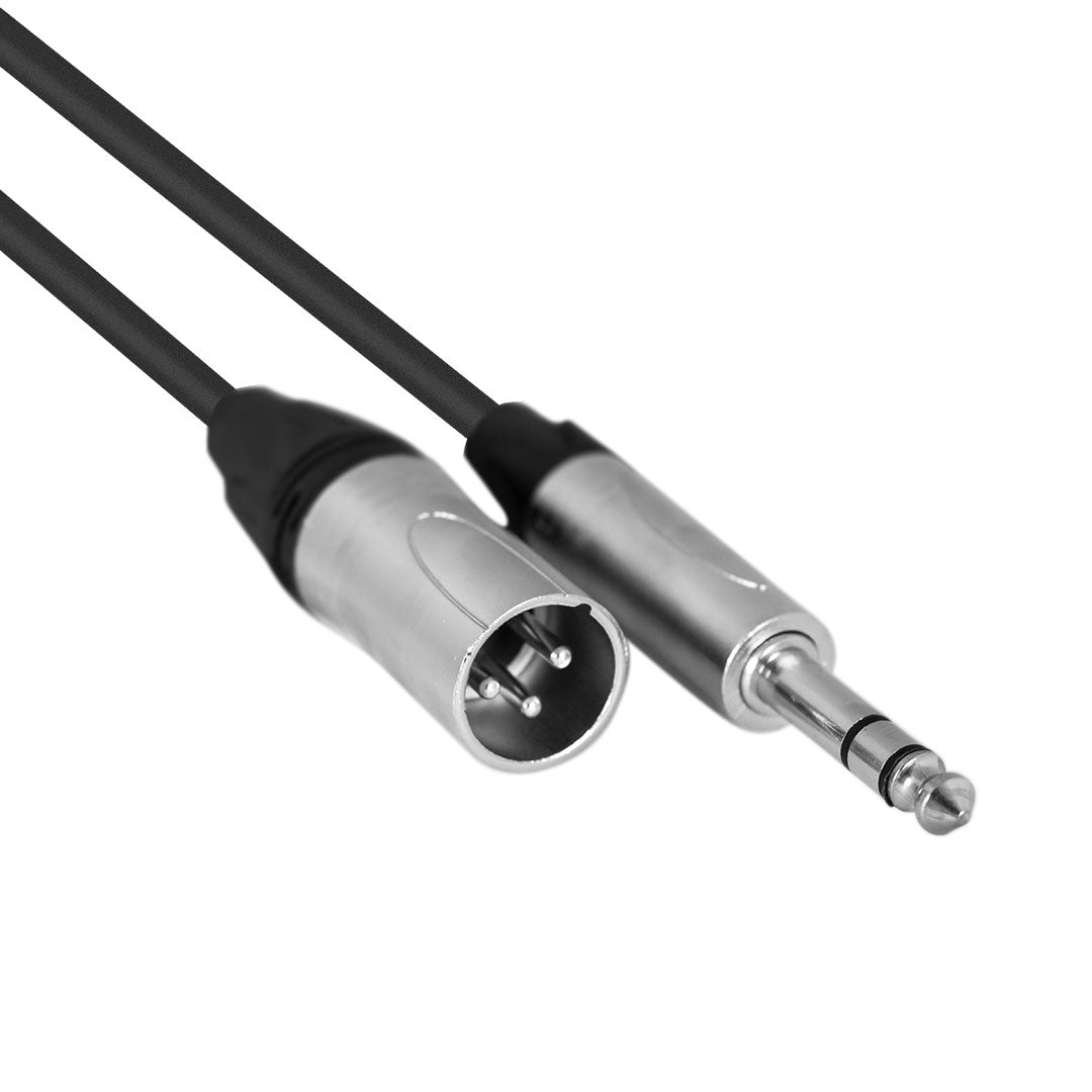 Hybrid XLR Male to 1/4″ Stereo Jack Balanced Audio Cable (0.8m) – SIG-BAL-X(M)-J(S)-0.8M