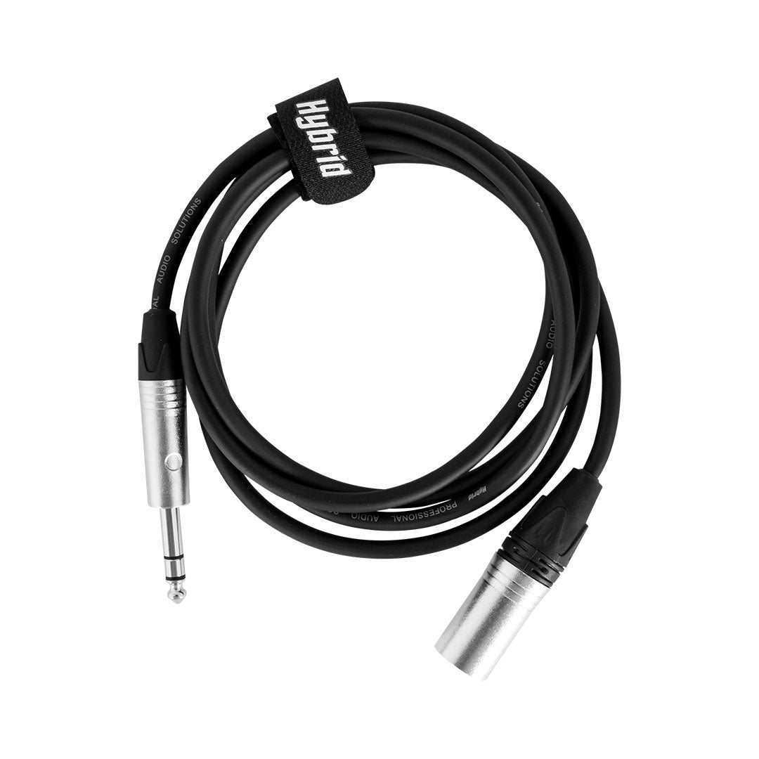 Hybrid XLR Male to 1/4″ Stereo Jack Balanced Audio Cable (1.8m) – SIG-BAL-X(M)-J(S)-1.8M