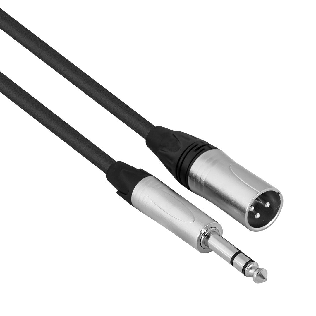 Hybrid XLR Male to 1/4″ Stereo Jack Balanced Audio Cable (1.8m) – SIG-BAL-X(M)-J(S)-1.8M