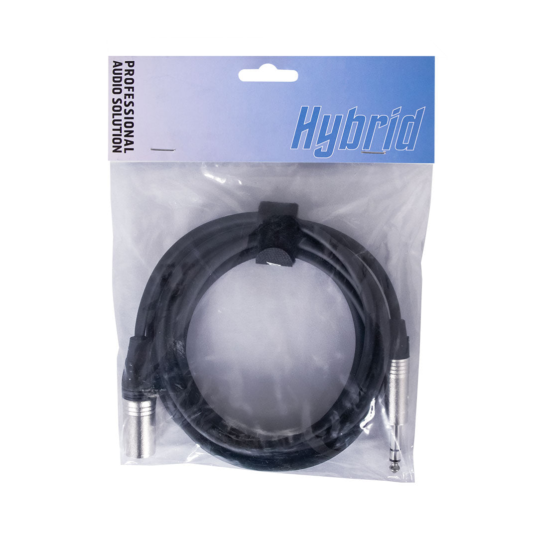 Hybrid XLR Male to 1/4″ Stereo Jack Cable (3m) - SIG-BAL-X(M)-J(S)-3M