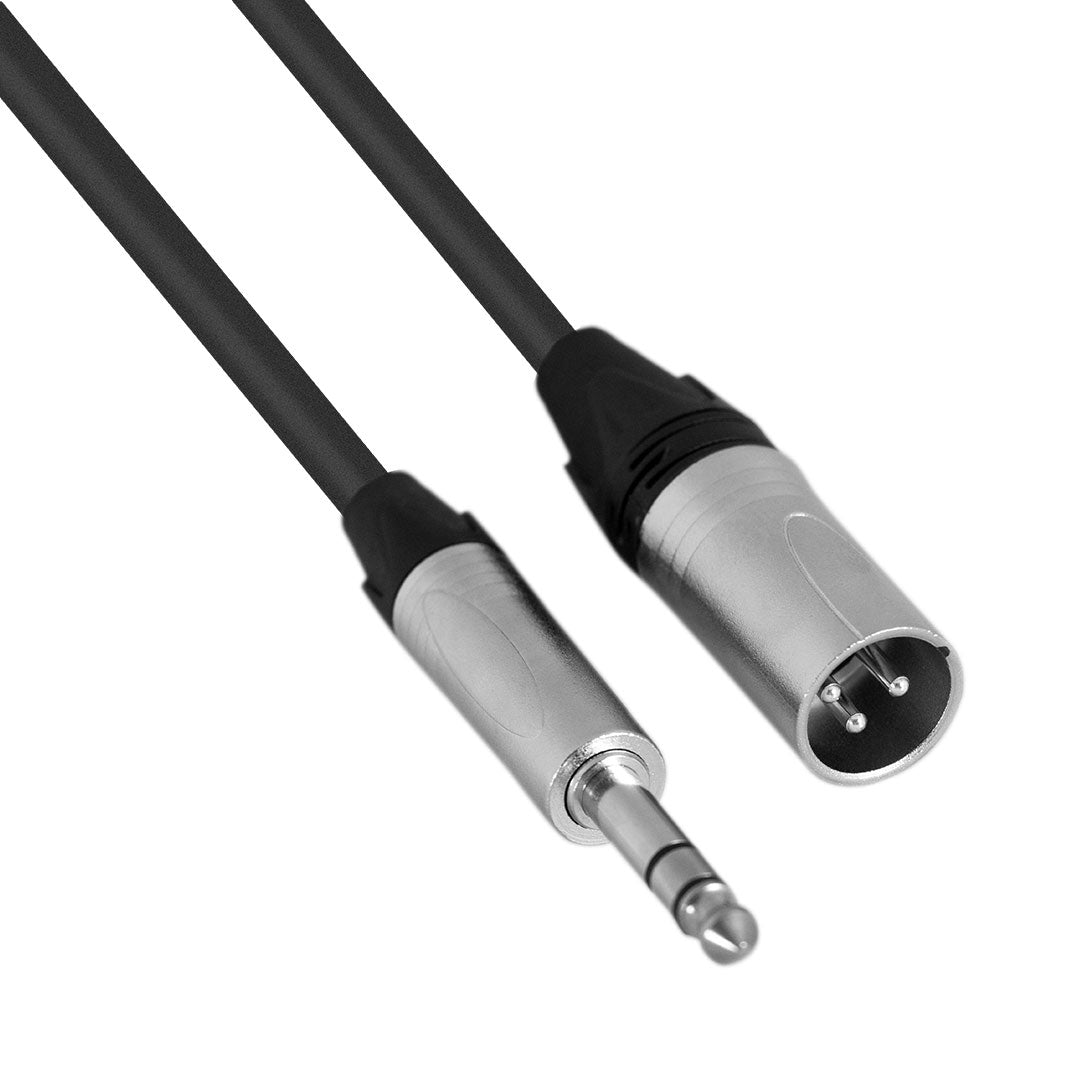 Hybrid XLR Male to 1/4″ Stereo Jack Cable (3m) - SIG-BAL-X(M)-J(S)-3M