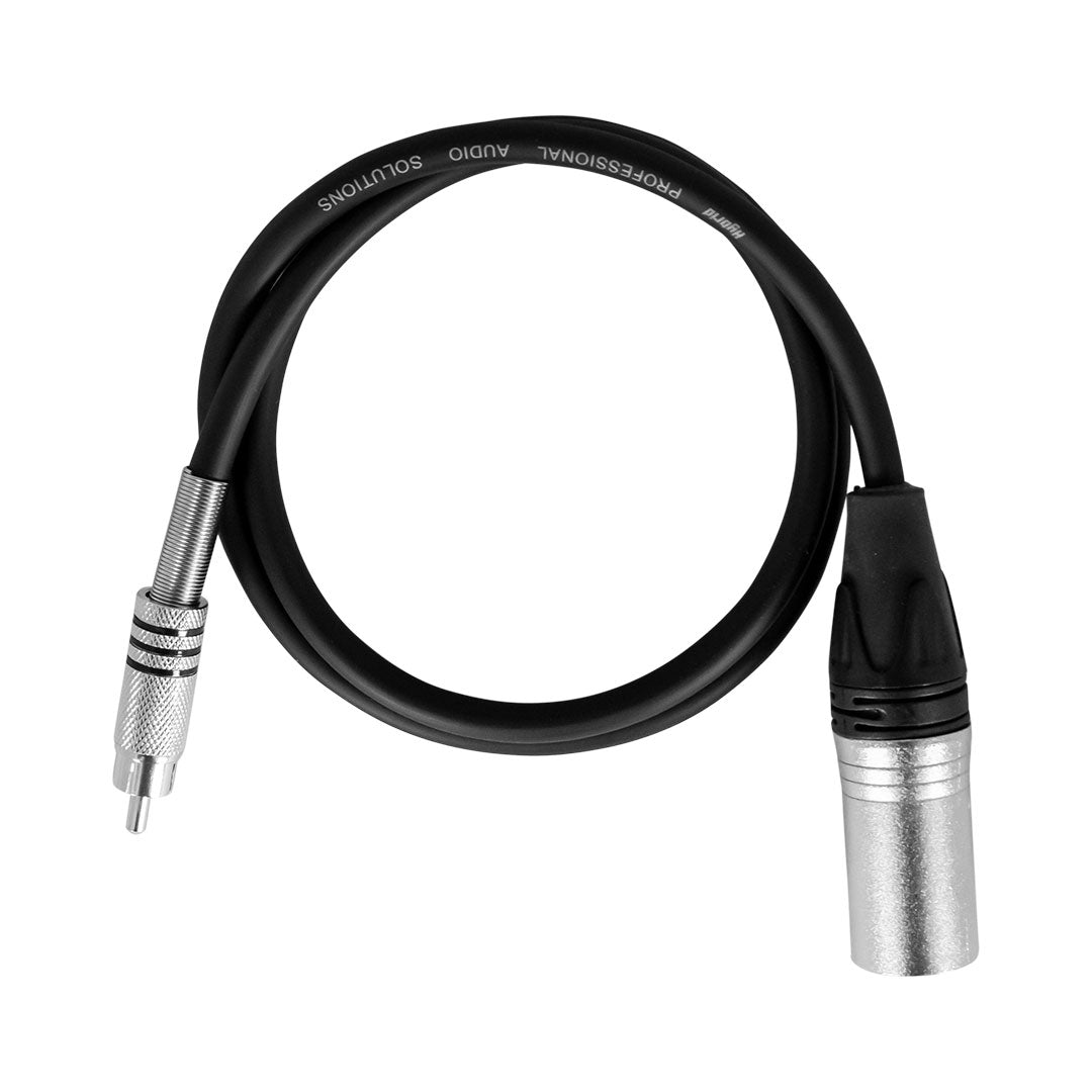Hybrid XLR Male to RCA Audio Cable (0.8m) - SIG-UB-X(M)-RCA-0.8M