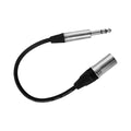 Hybrid XLR Male to 1/4″ Stereo Jack Balanced Audio Cable (0.3m) – SIG-BAL-X(M)-J(S)-0.3M