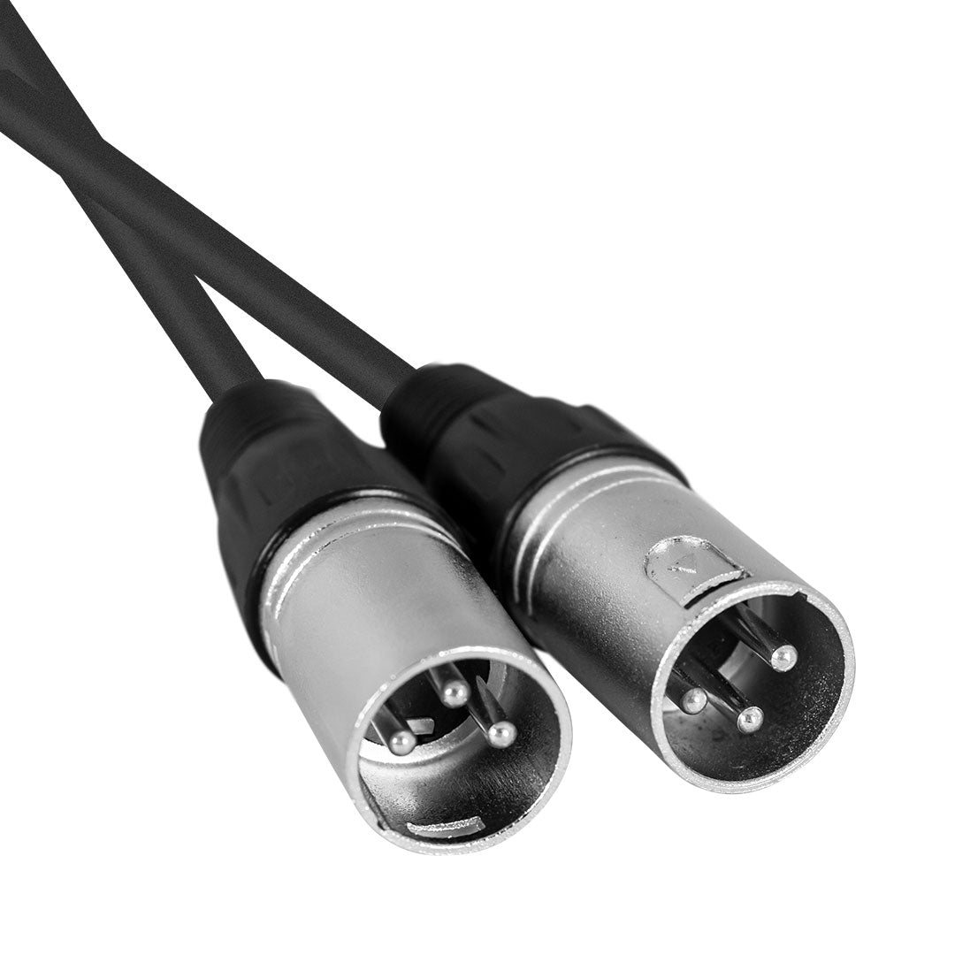 Hybrid XLR Female to Dual XLR Male Balanced Audio Cable (0.3m) – SIG-BAL-2X(M)-X(F)-0.3M
