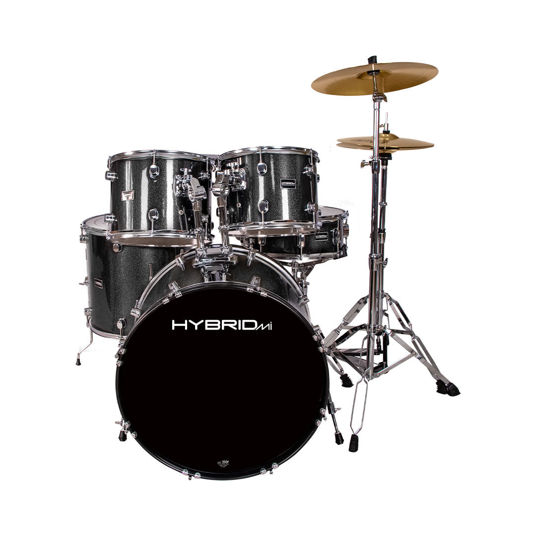 Hybrid MI HD5 5-Piece Drum Kit - Lazer Black
