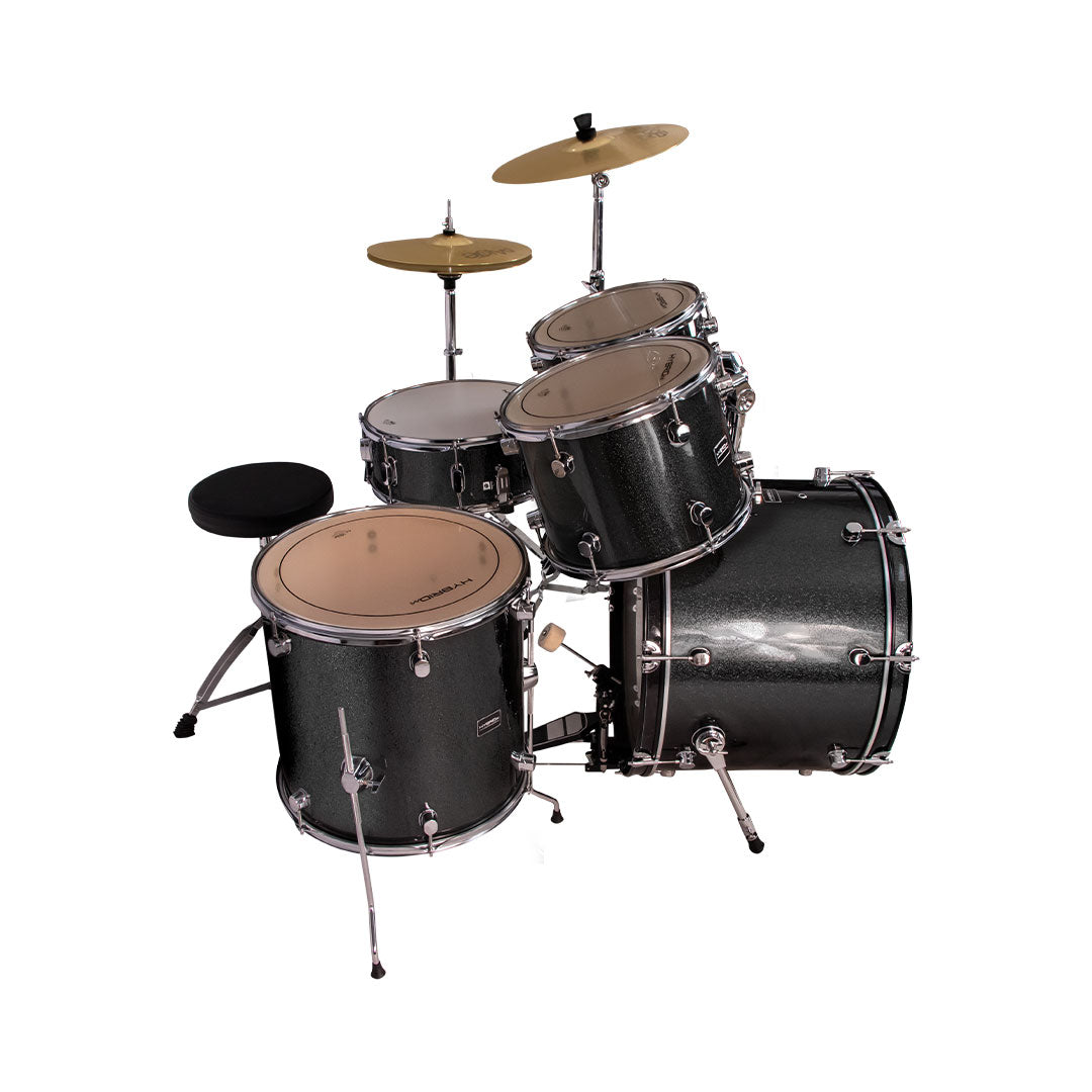 Hybrid MI HD5 5-Piece Drum Kit - Lazer Black