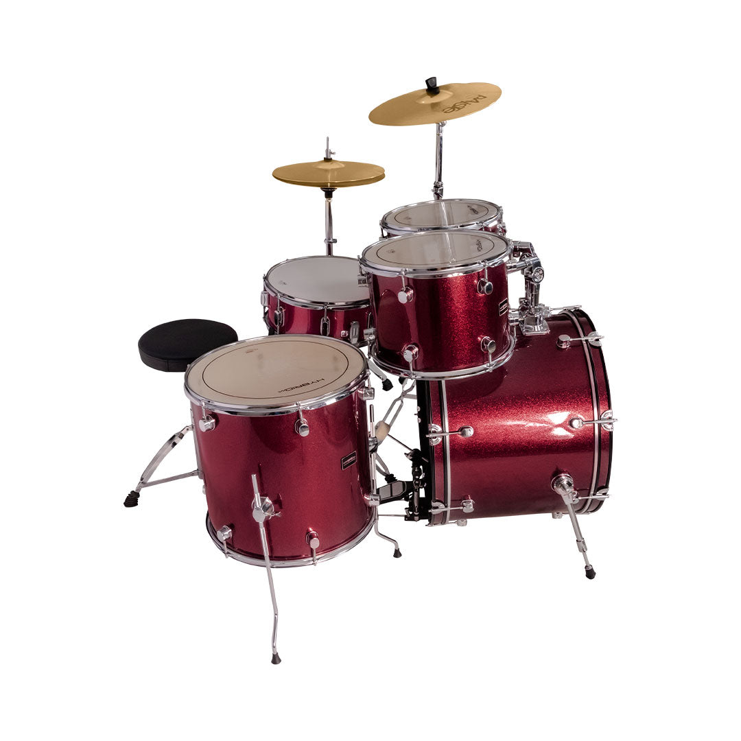 Hybrid MI HD5 5-Piece Drum Kit - Lazer Red
