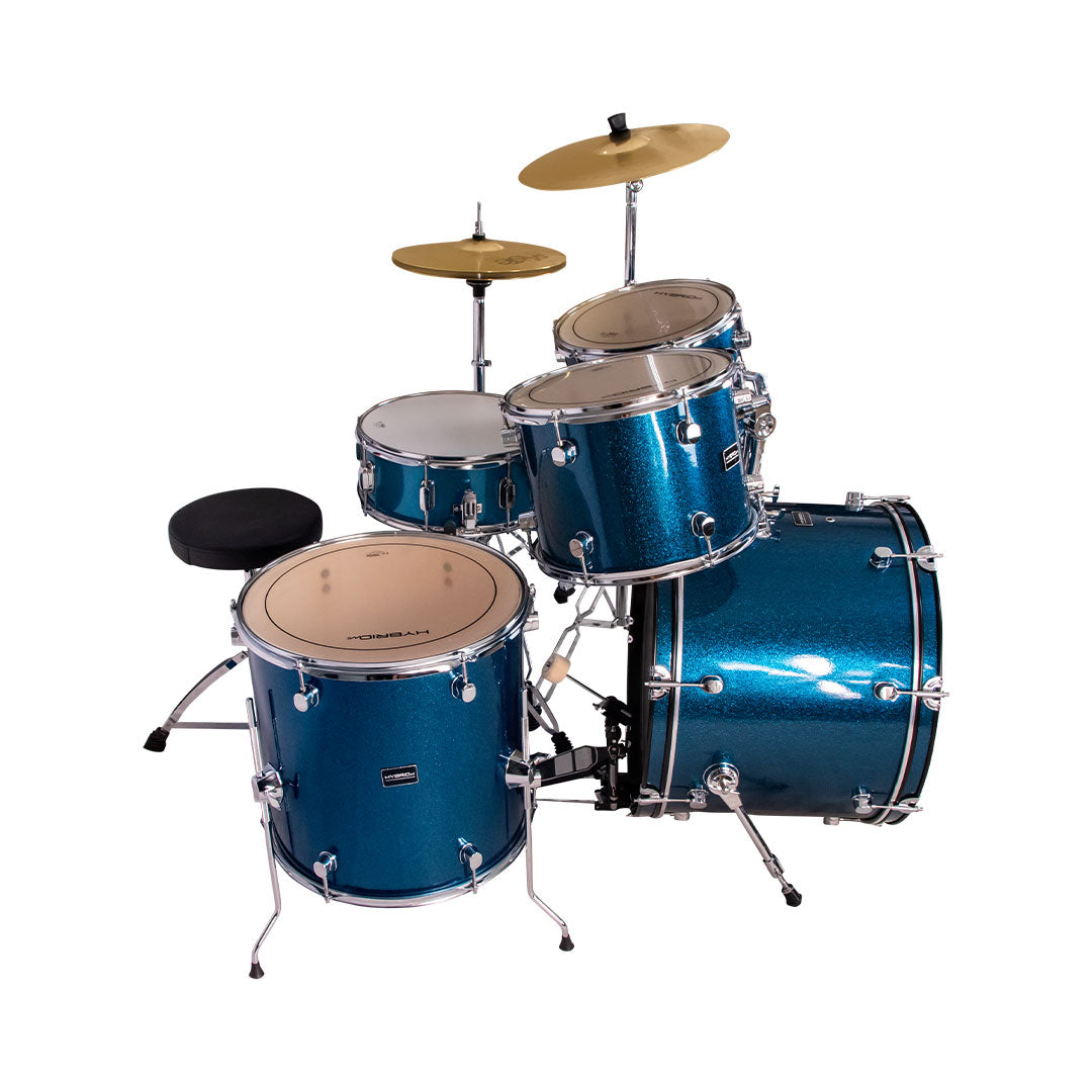 Hybrid MI HD5 5-Piece Drum Kit - Lazer Blue
