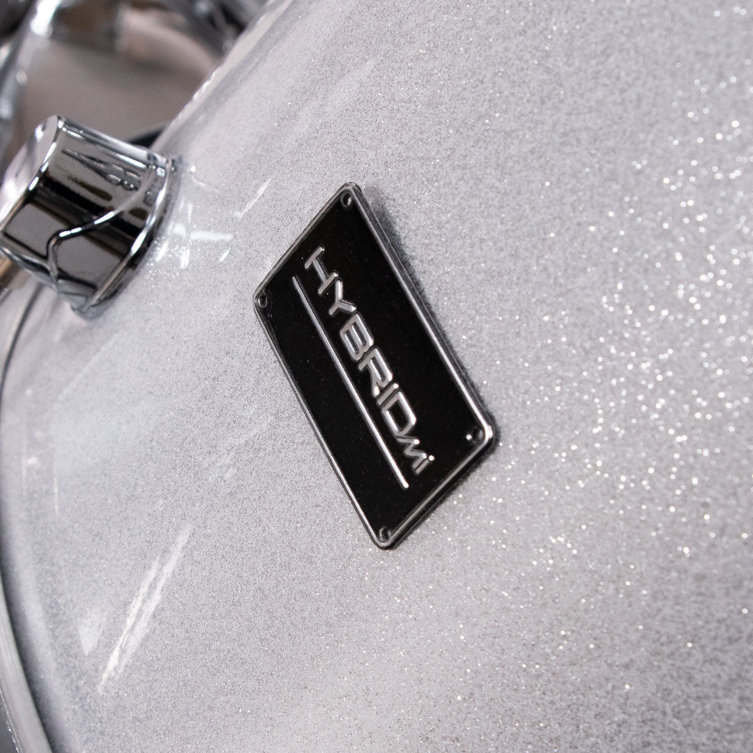 Hybrid MI HD5 5-Piece Drum Kit - Lazer Silver