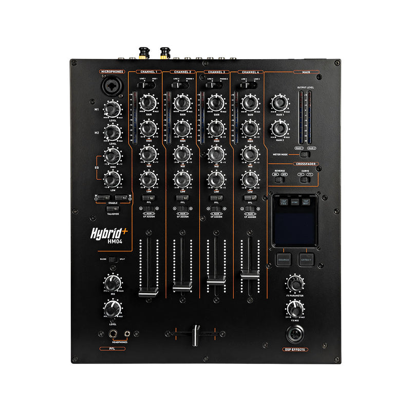 HYBRID+ HM04 4-CHANNEL DJ MIXER WITH FX