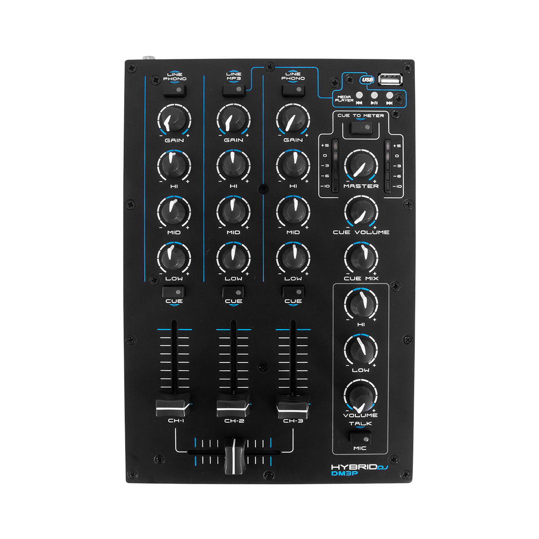 Hybrid DJ DM3P 3-Channel DJ Mixer