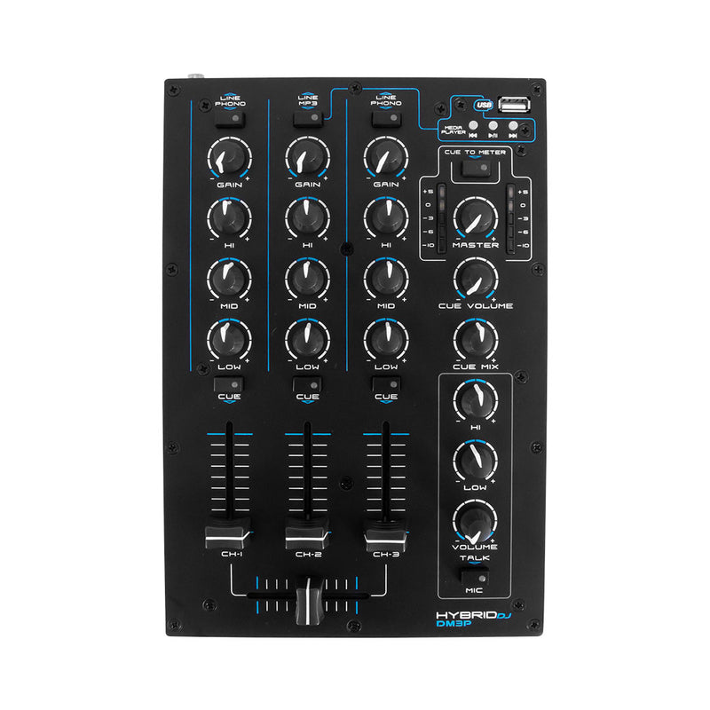 HYBRID DM3P 3-CHANNEL DJ MIXER