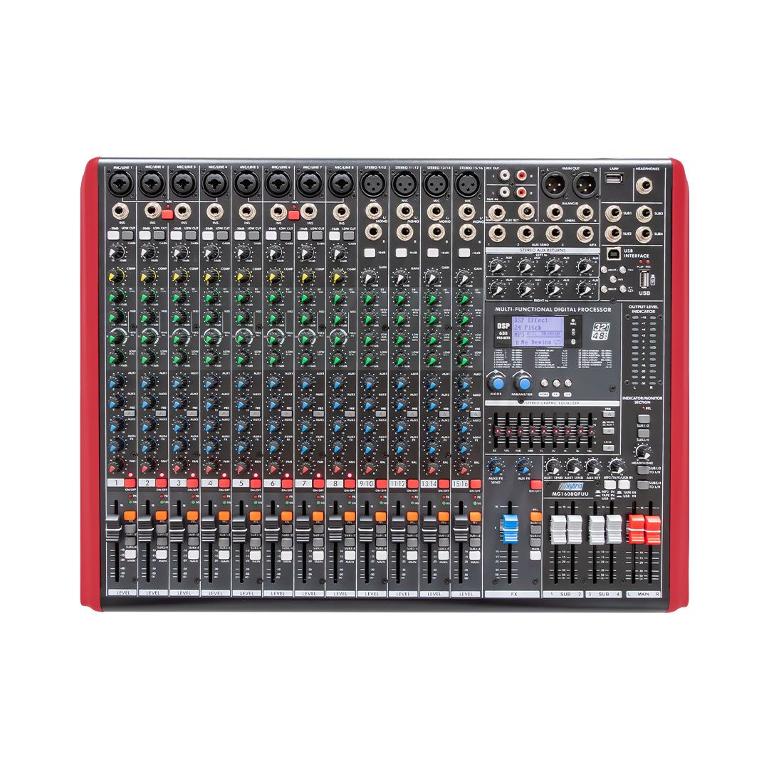 Hybrid MG1608QFUU 16-Channel Professional Mixer